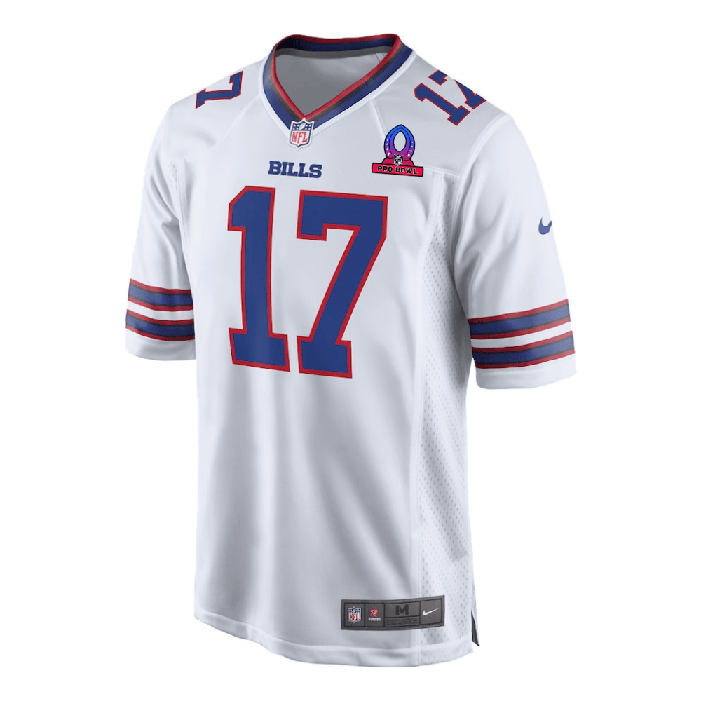 Alternative view of Josh Allen #17 Buffalo Bills Game Jersey - Men's | White