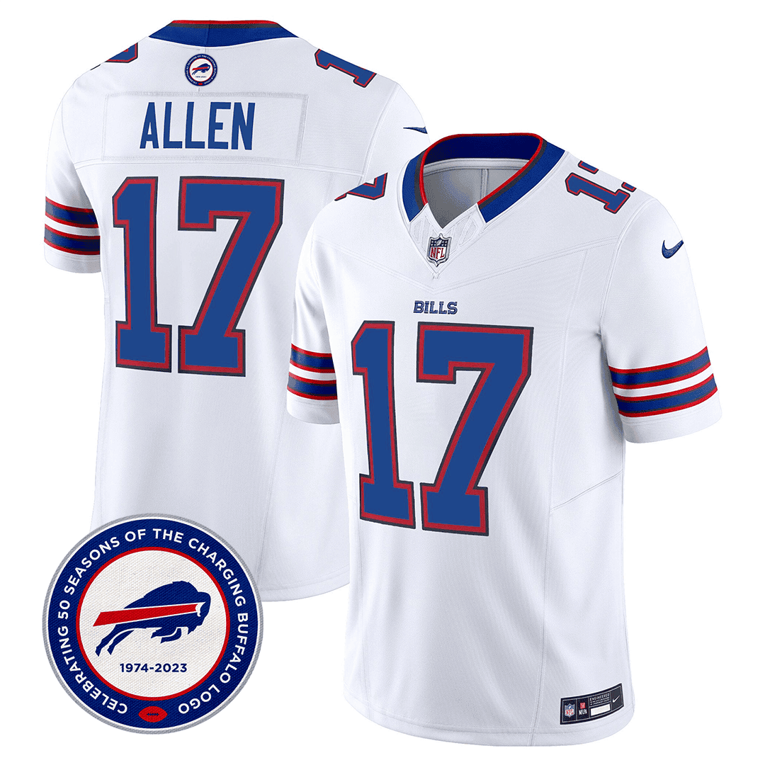 Josh Allen #17 Buffalo Bills Game Jersey - Men's | White