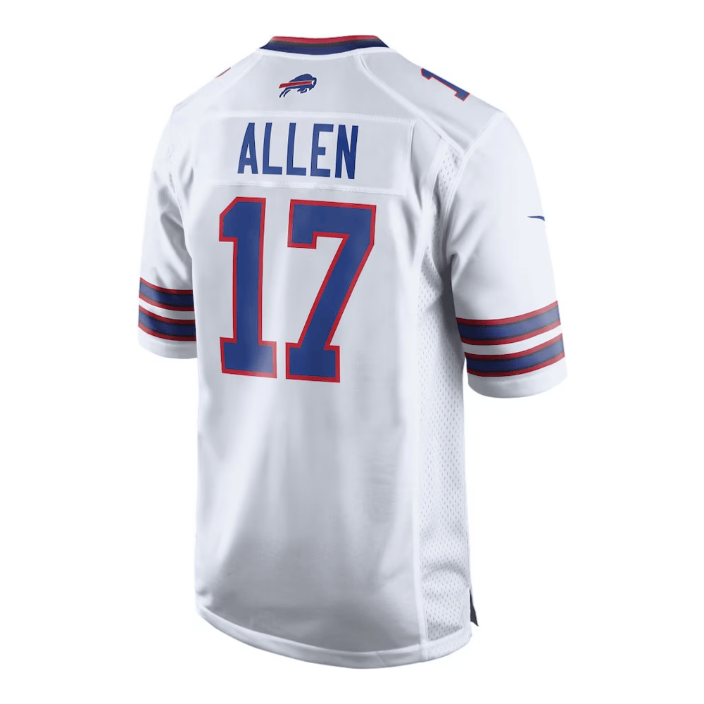 Josh Allen #17 Buffalo Bills Game Jersey - Men's | White - Image 3