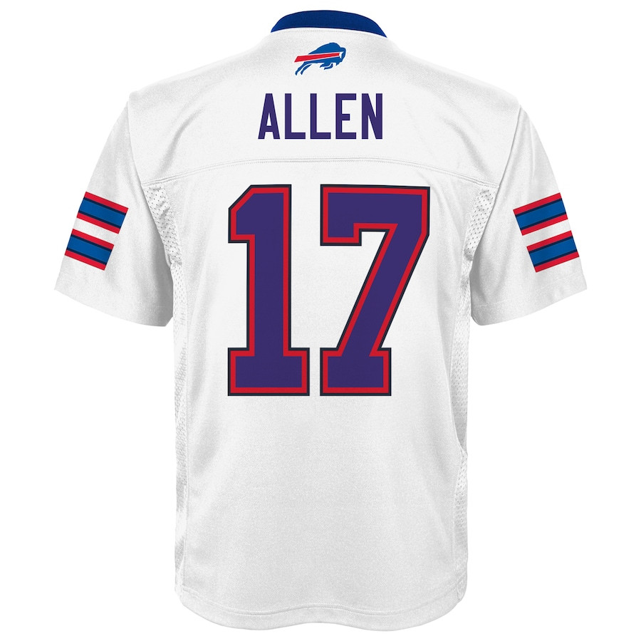Josh Allen #17 Buffalo Bills Game Jersey - Youth | White - Image 3