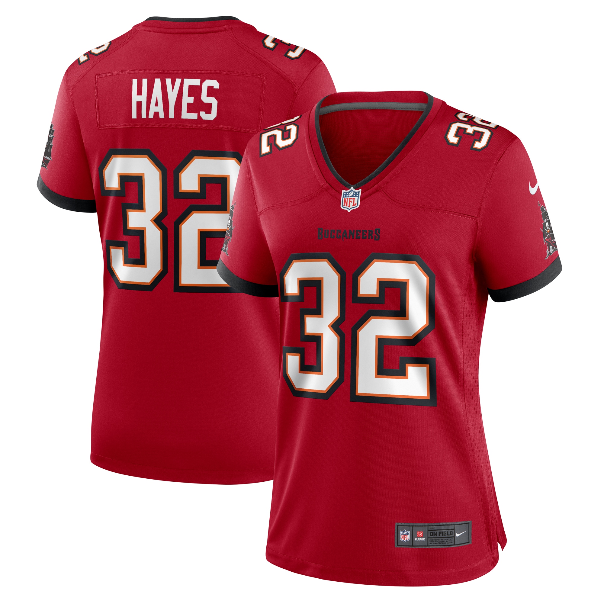 Josh Hayes Tampa Bay Buccaneers Game Jersey - Women's
