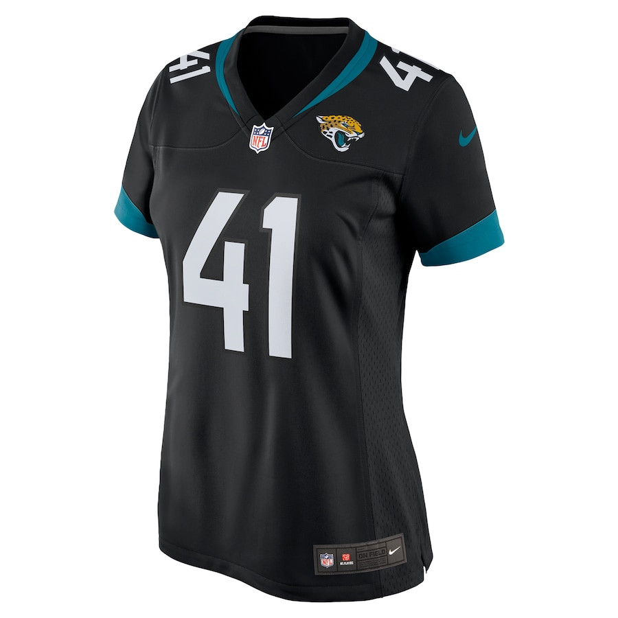 Josh Hines-Allen #41 Jacksonville Jaguars Alternate Game Jersey - Women's | Black - Image 2