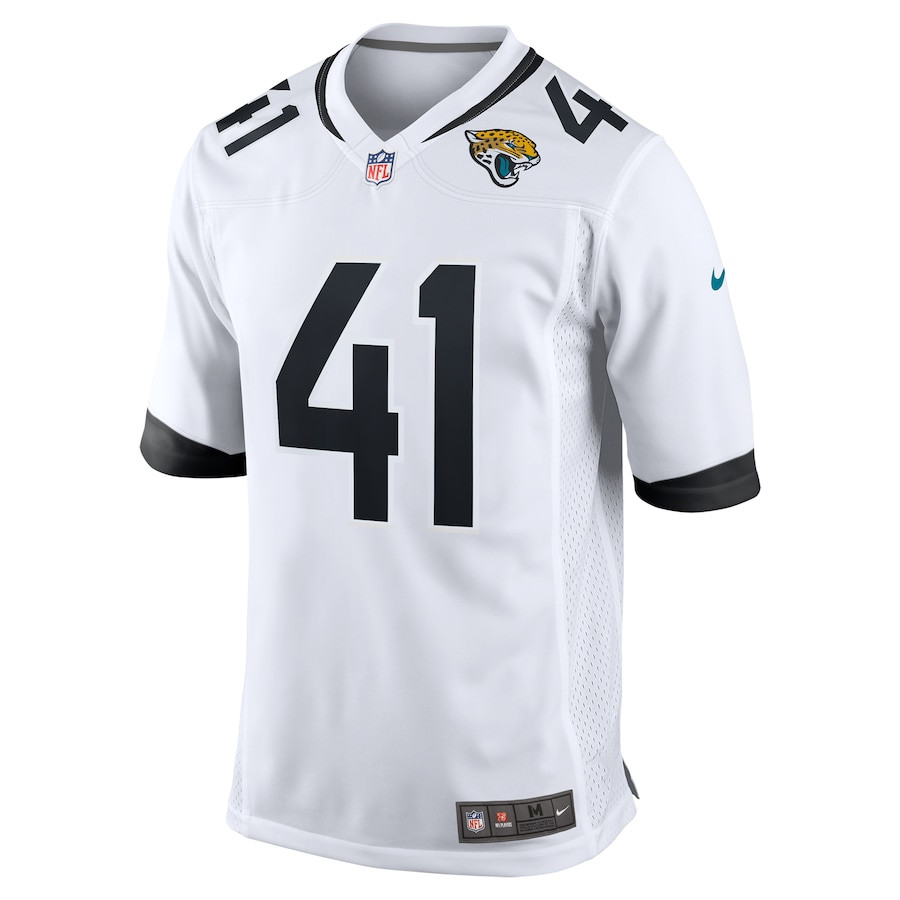Alternative view of Josh Hines-Allen #41 Jacksonville Jaguars Game Jersey - Men's | White