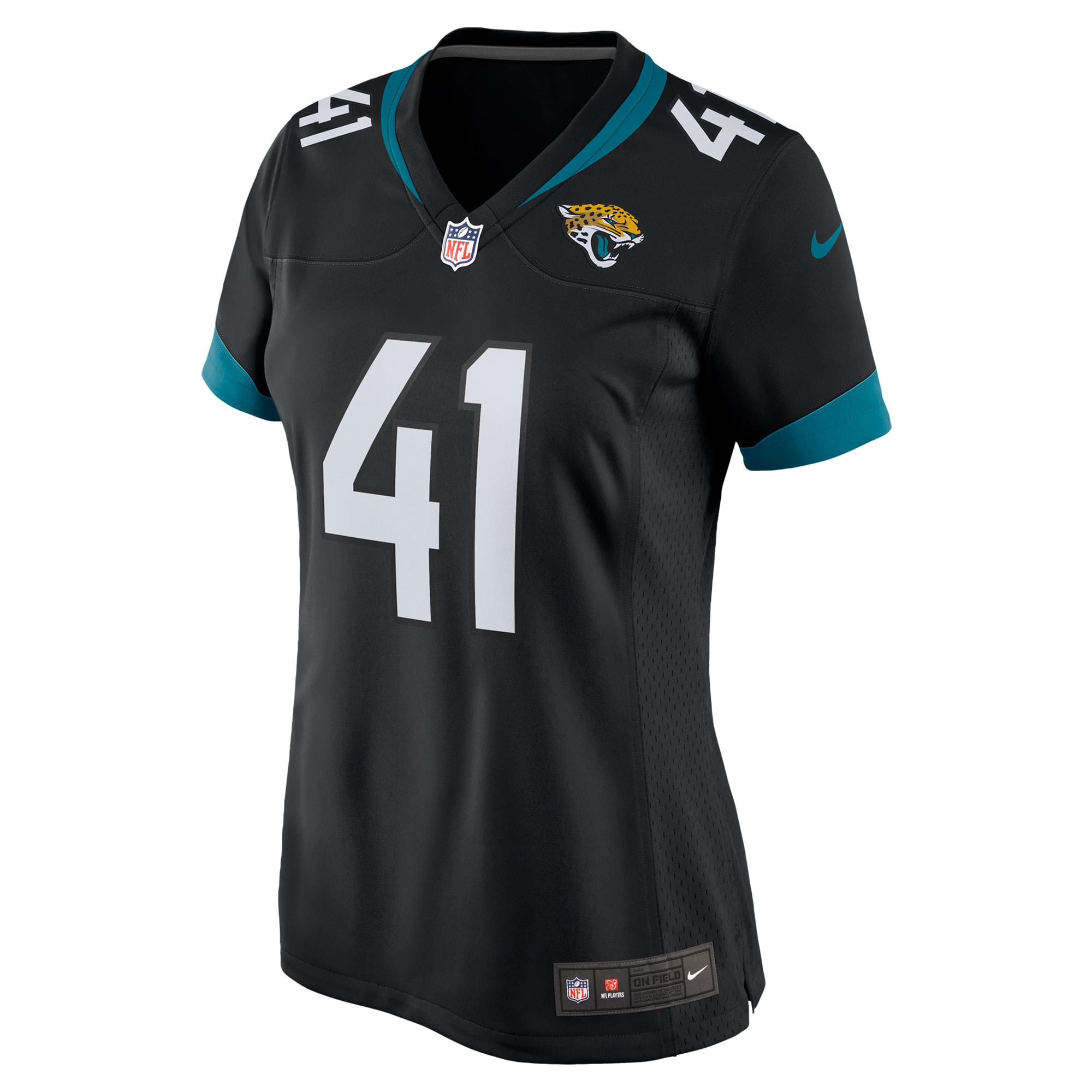 Alternative view of Josh Hines-Allen Jacksonville Jaguars Alternate Game Jersey - Women's | Allen Black Alternate Player Game Jersey