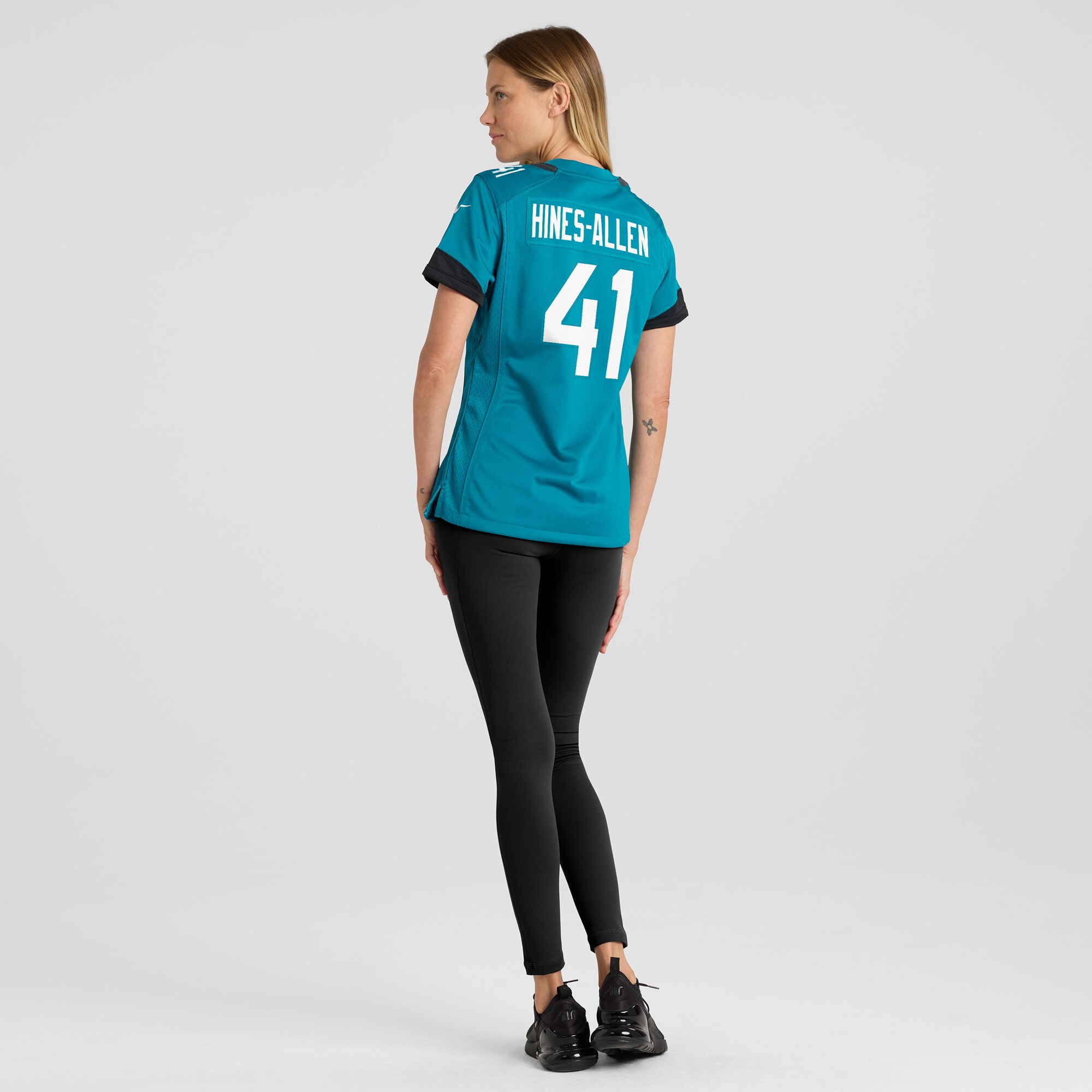 Josh Hines-Allen Jacksonville Jaguars Game Jersey - Women's | Allen Teal Player Game Jersey - Image 5