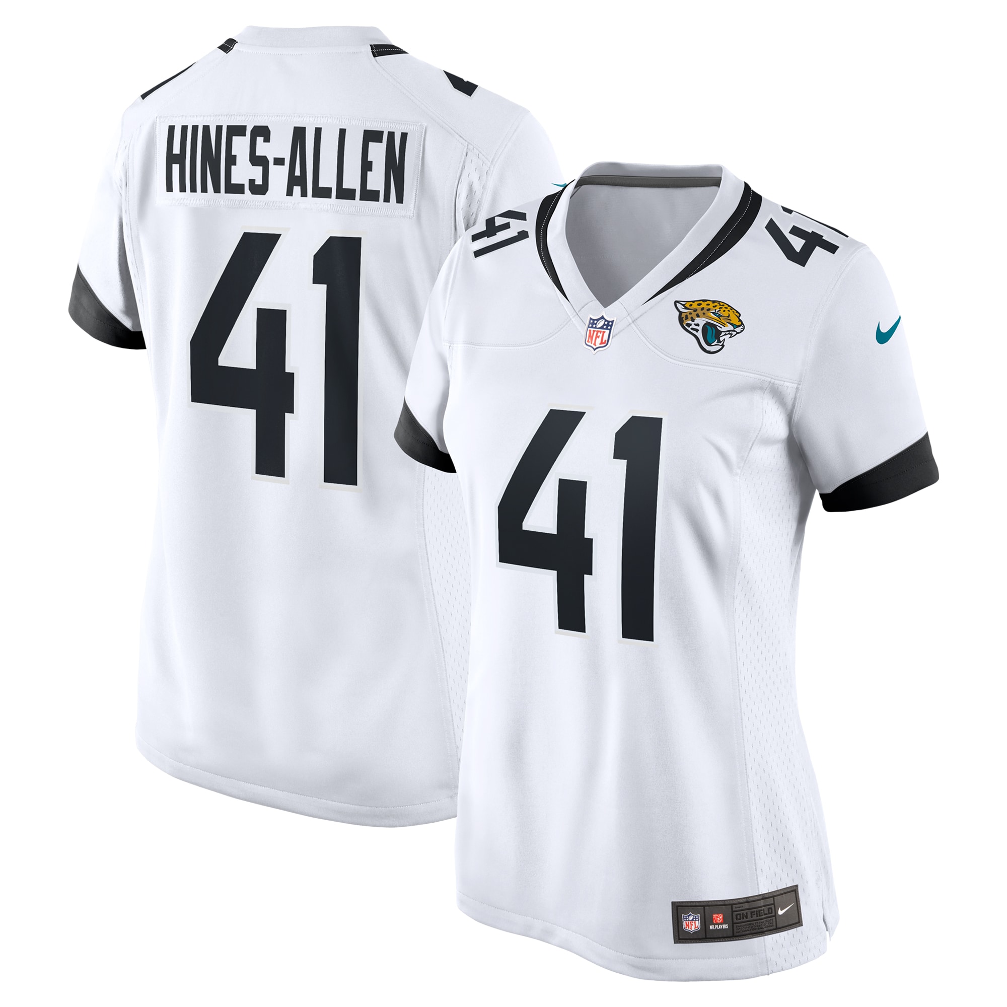 Josh Hines-Allen Jacksonville Jaguars Game Jersey - Women's | Allen White Player Game Jersey