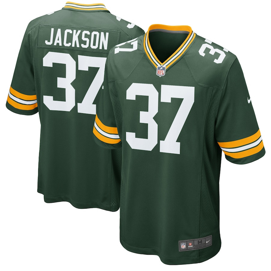 Josh Jackson #37 Green Bay Packers Game Jersey - Men's | Green