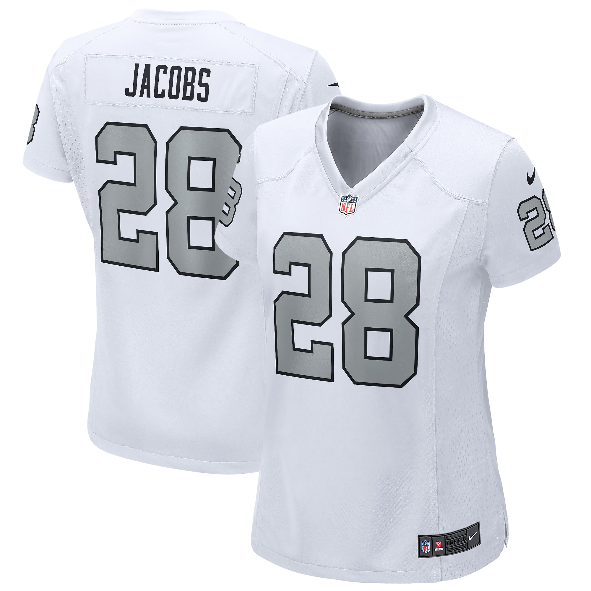 Josh Jacobs Las Vegas Raiders Alternate Game Jersey - Women's