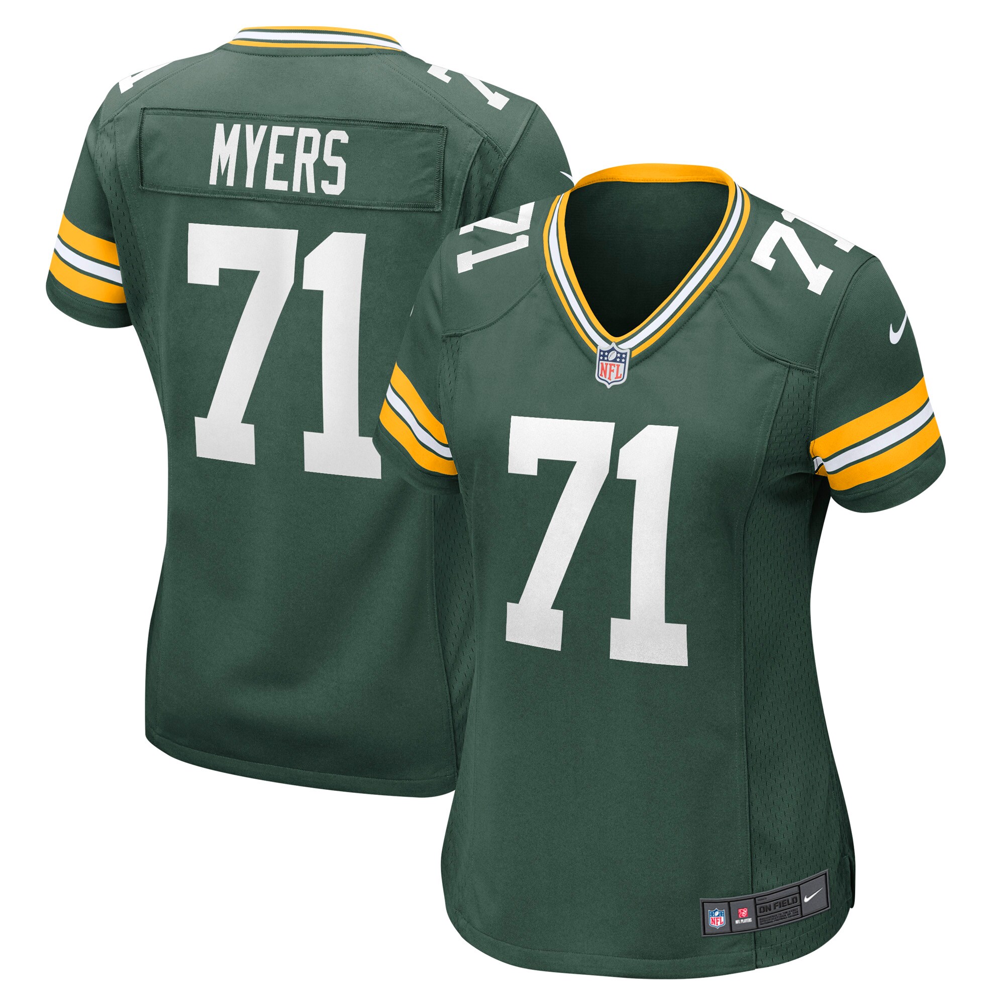 Josh Myers Green Bay Packers Game Jersey - Women's