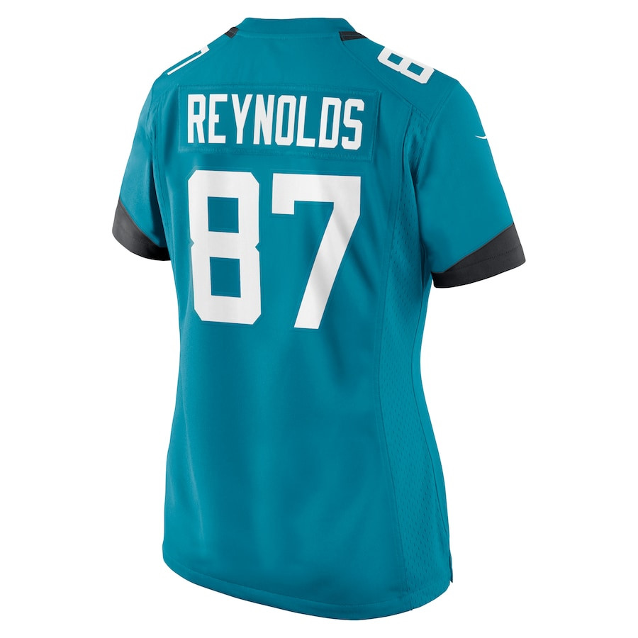 Josh Reynolds #87 Jacksonville Jaguars Game Jersey - Women's | Teal - Image 3