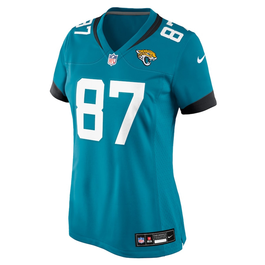 Alternative view of Josh Reynolds #87 Jacksonville Jaguars Game Jersey - Women's | Teal