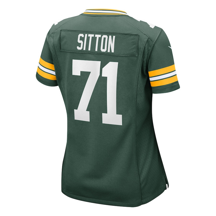 Josh Sitton #71 Green Bay Packers Game Jersey - Women's | Green - Image 3