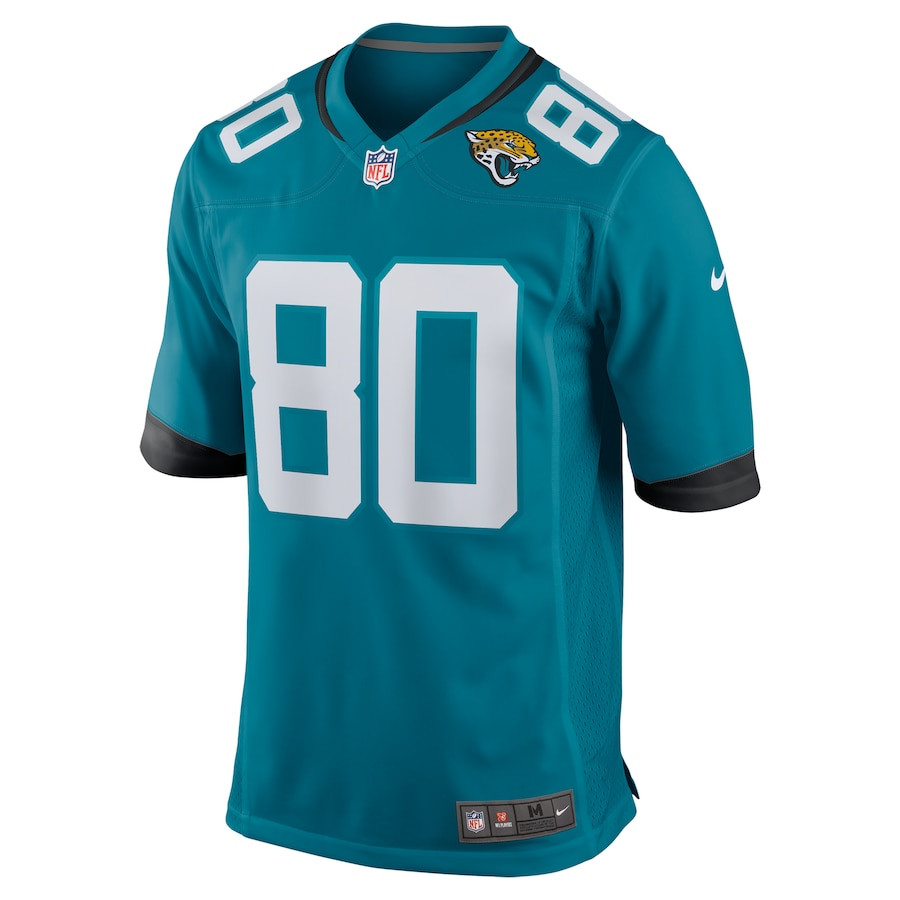Alternative view of Joshua Cephus #80 Jacksonville Jaguars Game Jersey - Men's | Teal