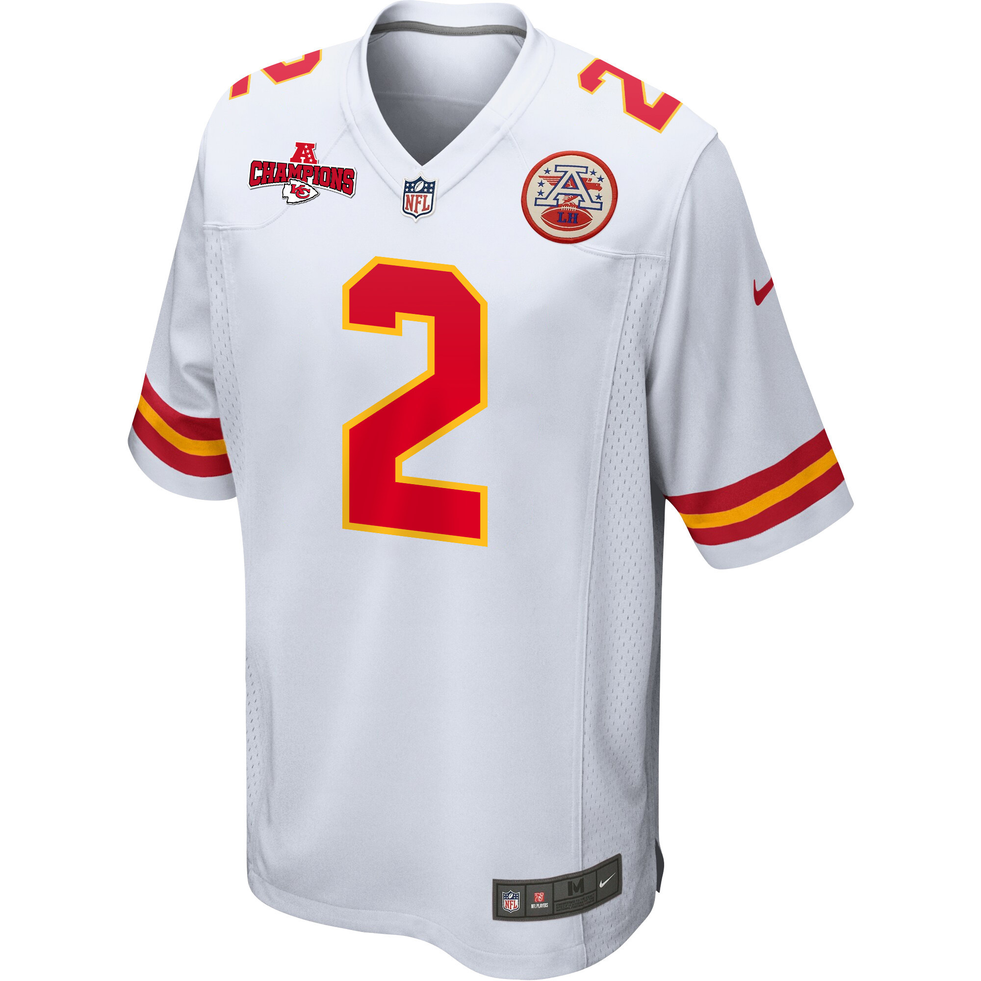 Alternative view of Joshua Williams #2 Kansas City Chiefs Game Jersey - Men's | White