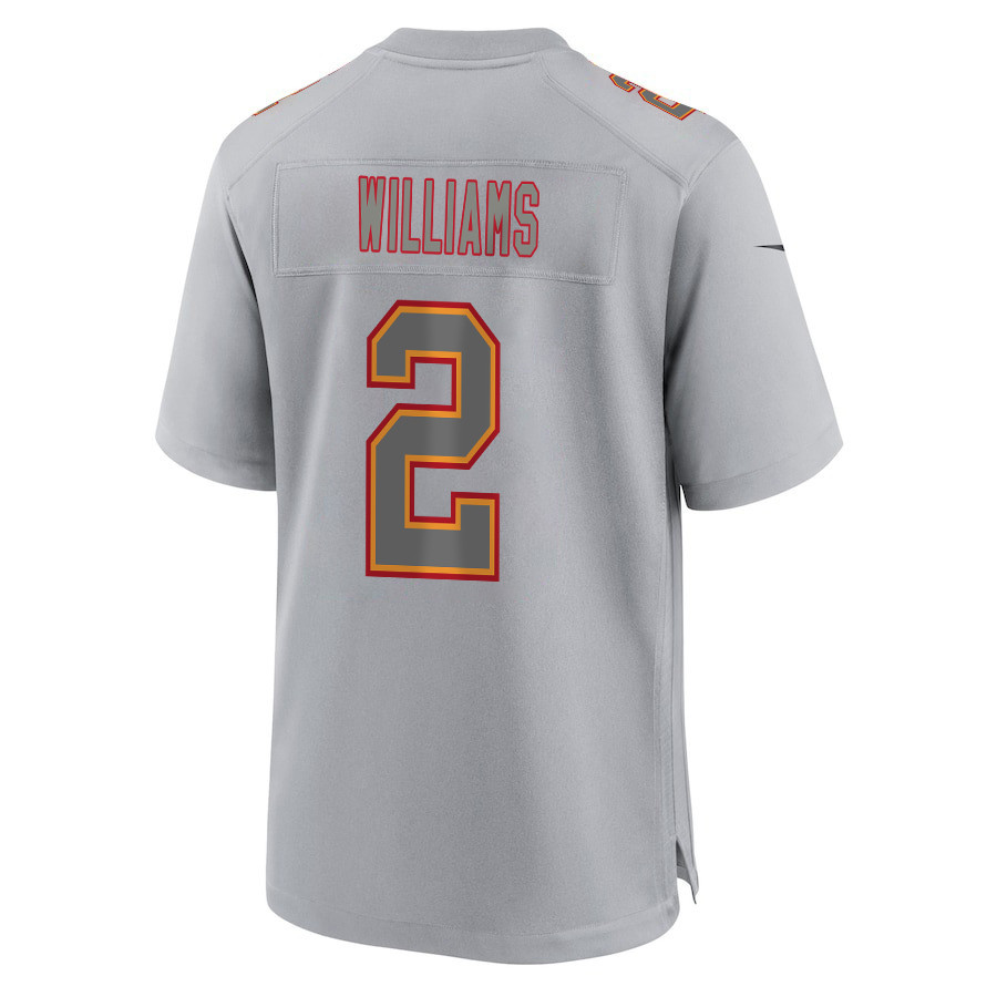 Joshua Williams #2 Kansas City Chiefs Super Bowl LVIII Champions 4X Game Jersey - Men's | Gray - Image 3