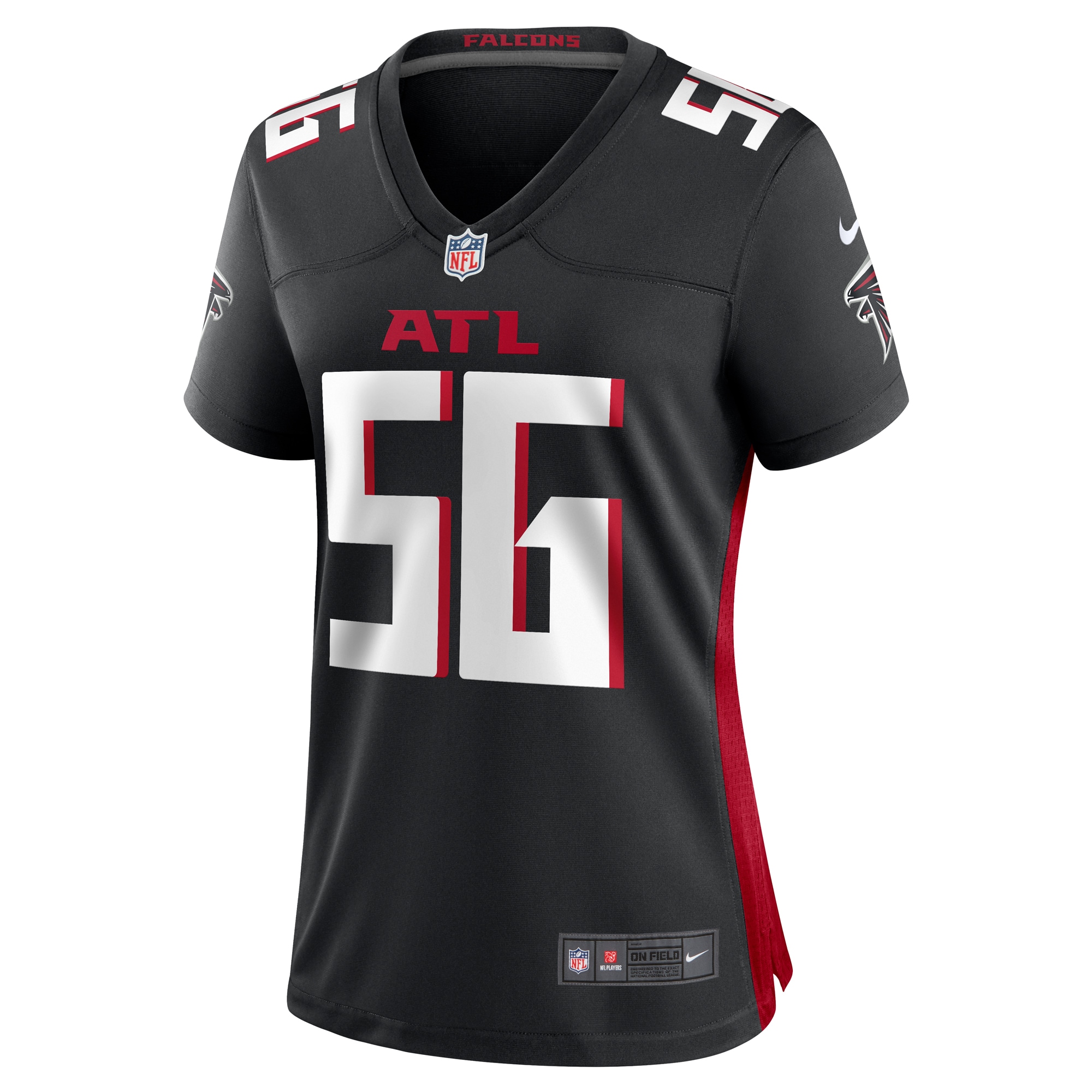 Alternative view of Jovaughn Gwyn Atlanta Falcons Game Jersey - Women's