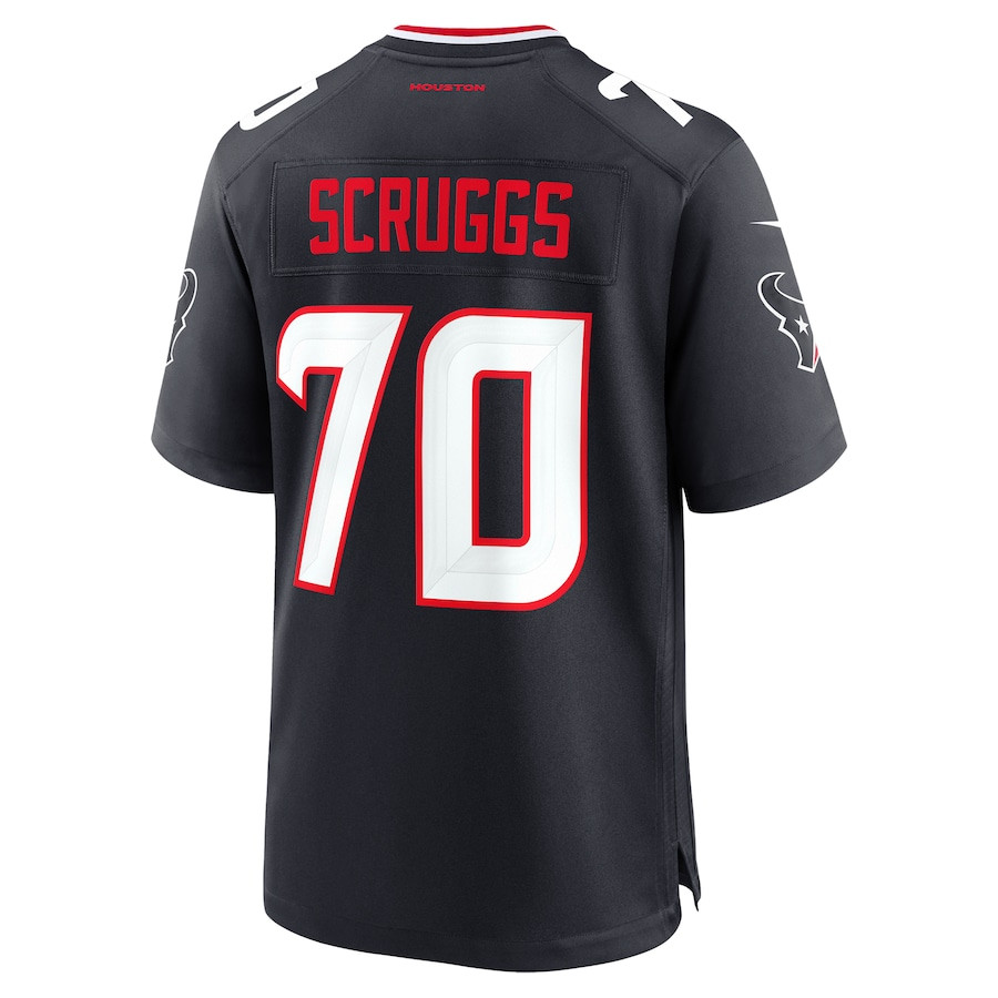 Juice Scruggs #70 Houston Texans Game Jersey - Men's | Navy - Image 3