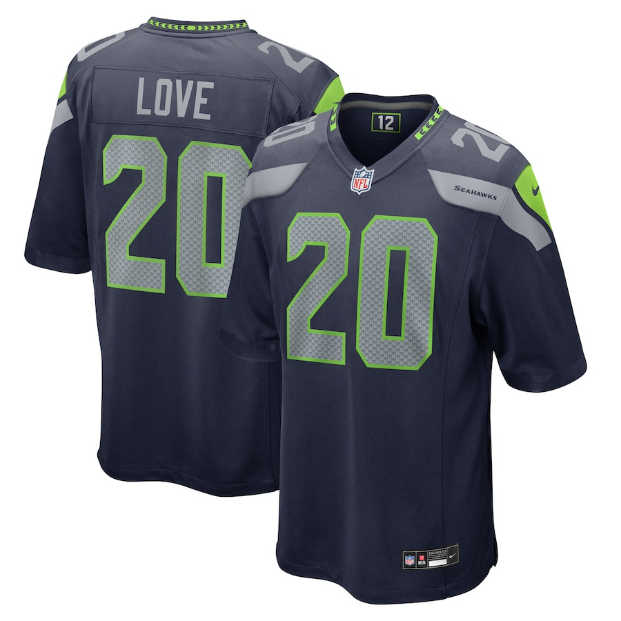 Julian Love #20 Seattle Seahawks Game Jersey - Men's | College Navy