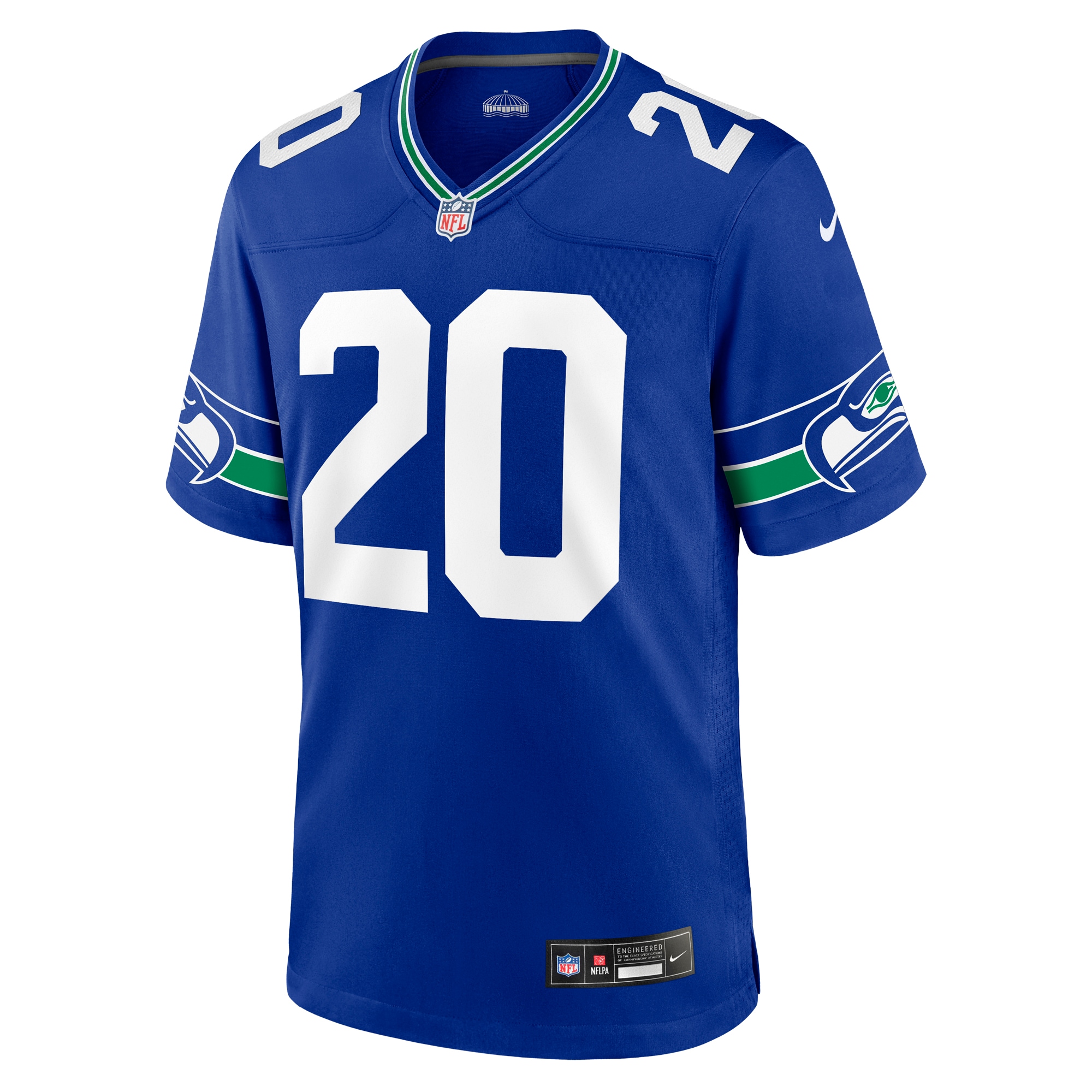 Alternative view of Julian Love Seattle Seahawks Throwback Game Jersey - Men's