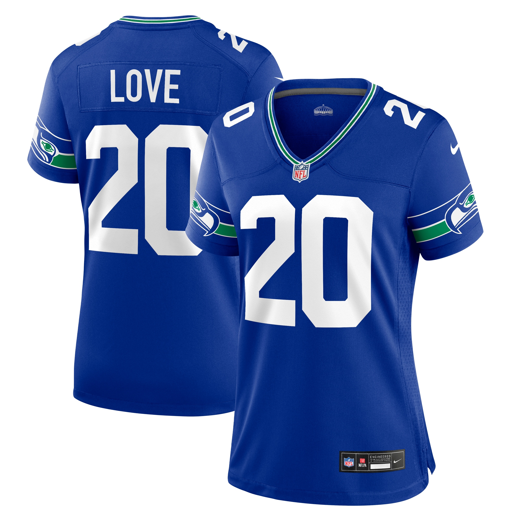 Julian Love Seattle Seahawks Throwback Game Jersey - Women's