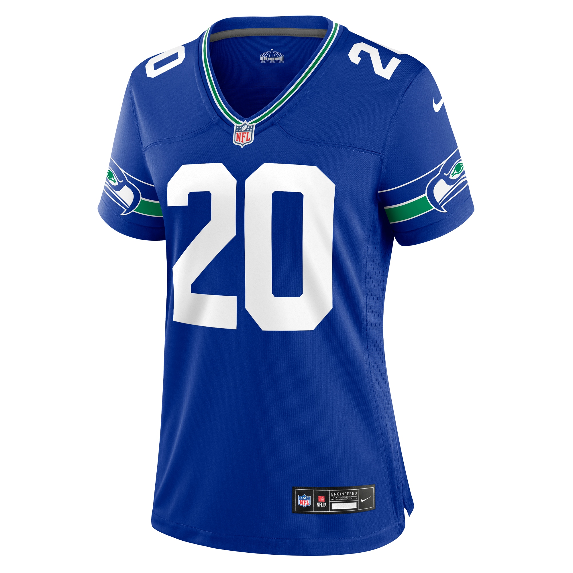 Alternative view of Julian Love Seattle Seahawks Throwback Game Jersey - Women's