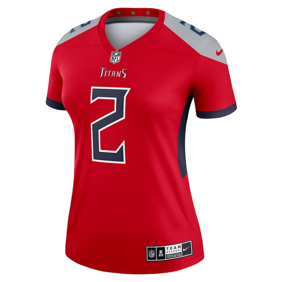 Alternative view of Julio Jones #2 Tennessee Titans Inverted Legend Jersey - Women's | Red