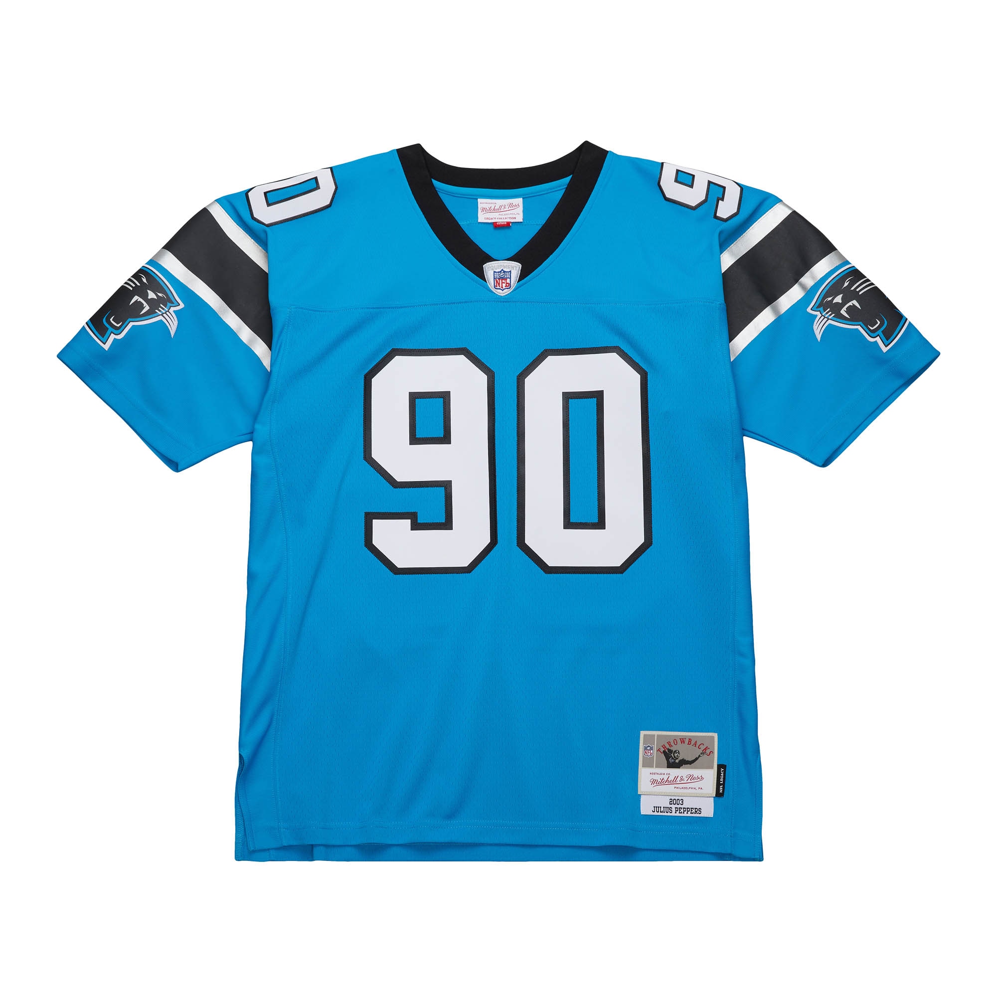 Alternative view of Julius Peppers Mitchell & Ness Carolina Panthers Game Jersey - Men's