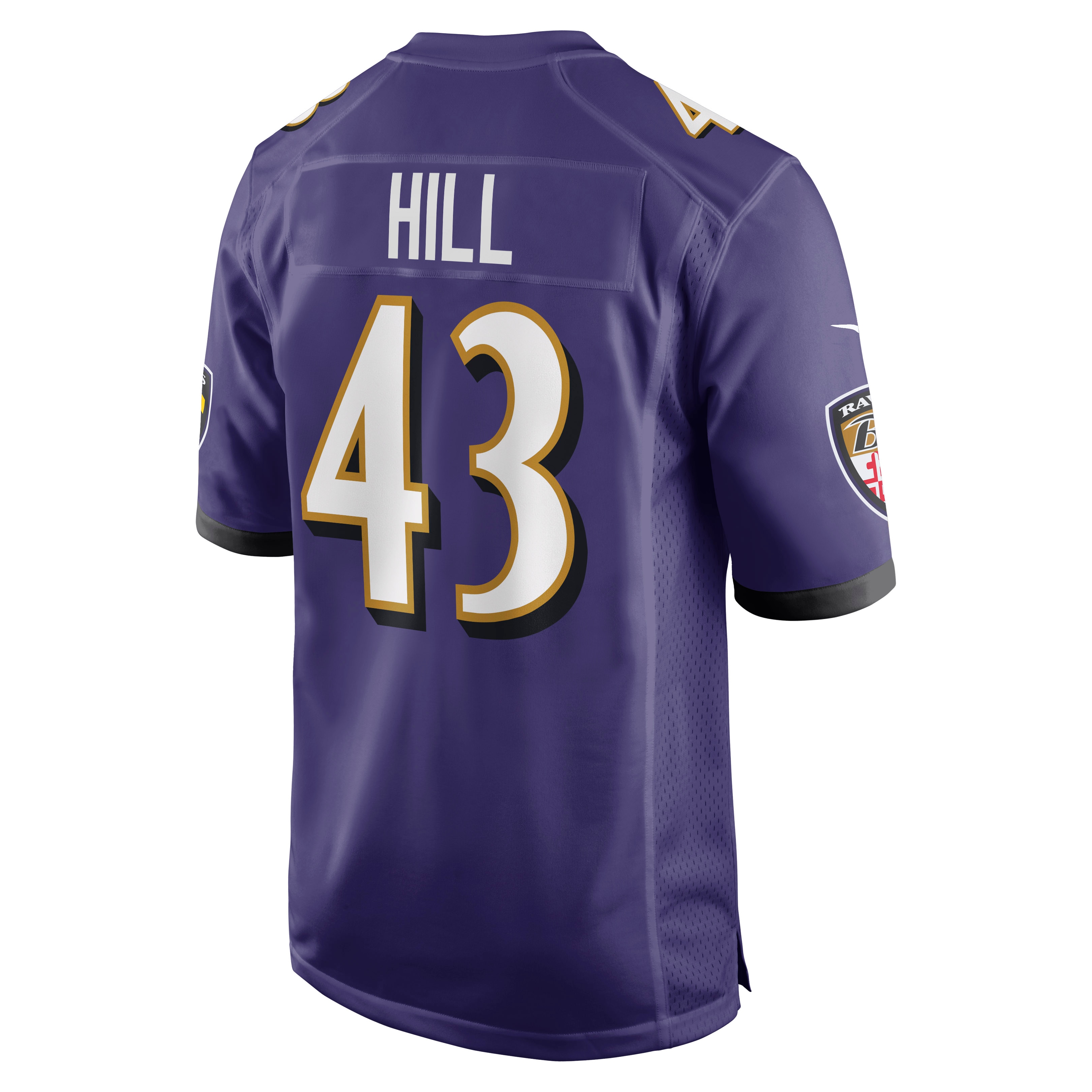 Justice Hill Baltimore Ravens Game Jersey - Men's - Image 3