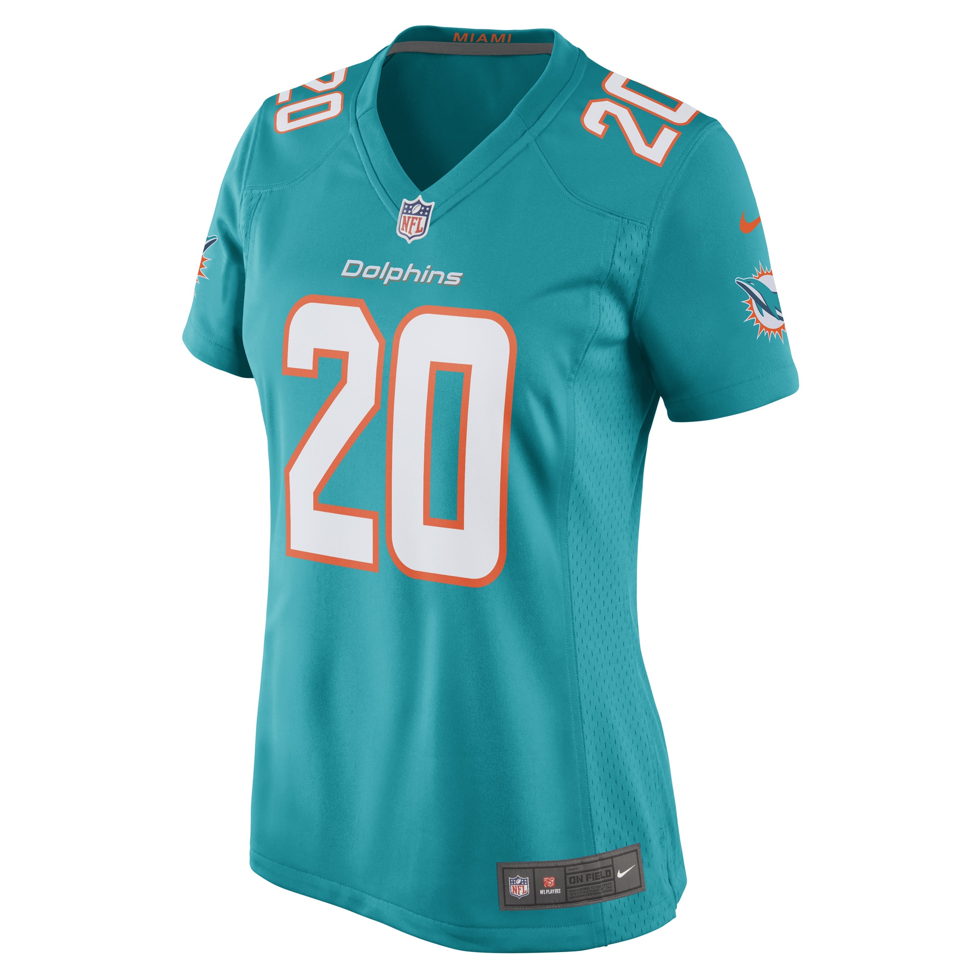 Alternative view of Justin Bethel Miami Dolphins Game Jersey - Women's