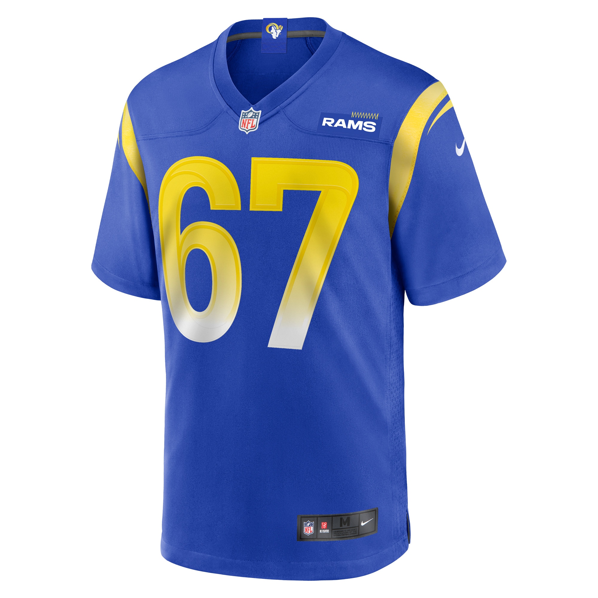Alternative view of Justin Dedich Los Angeles Rams Game Jersey - Men's