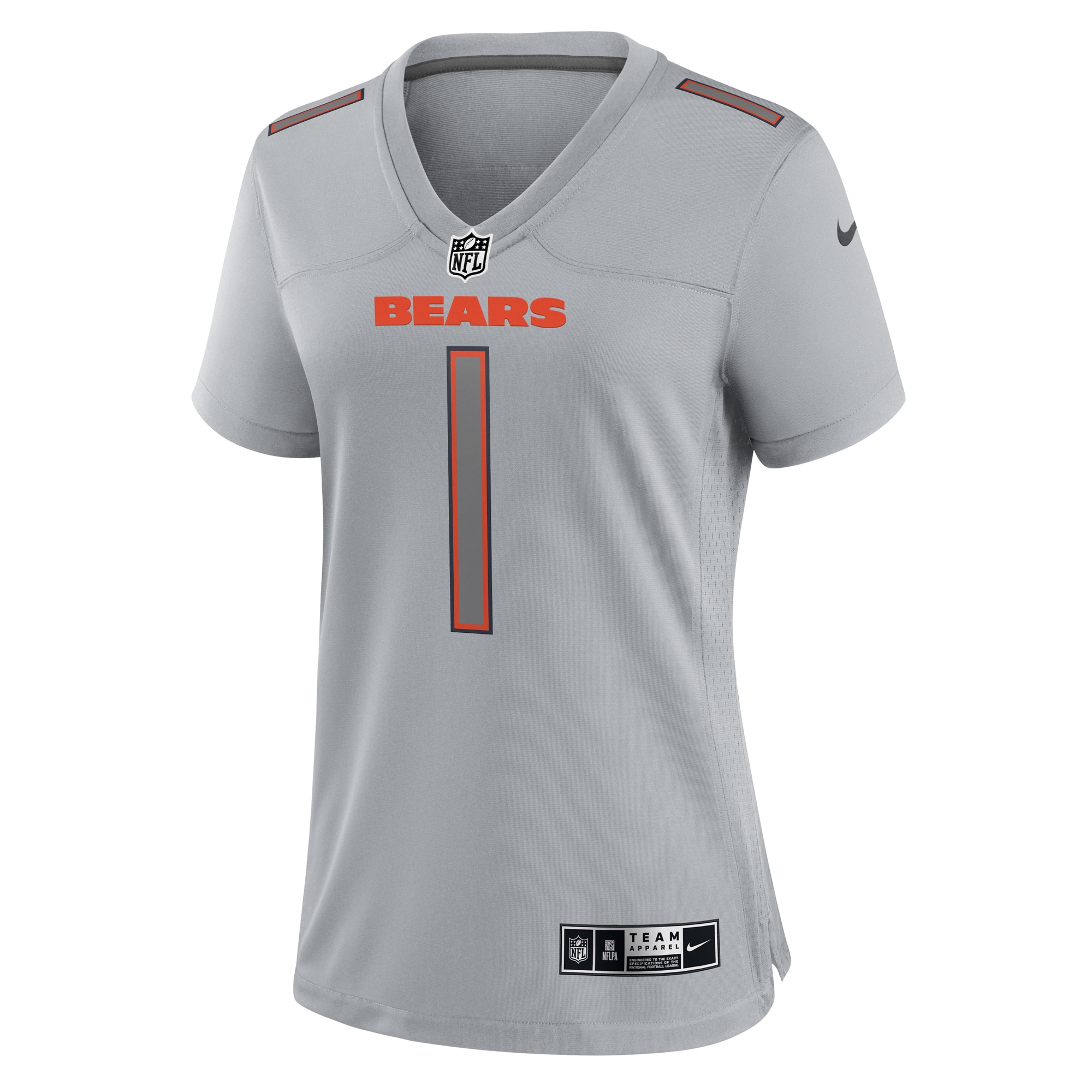 Alternative view of Justin Fields Chicago Bears Game Jersey - Women's