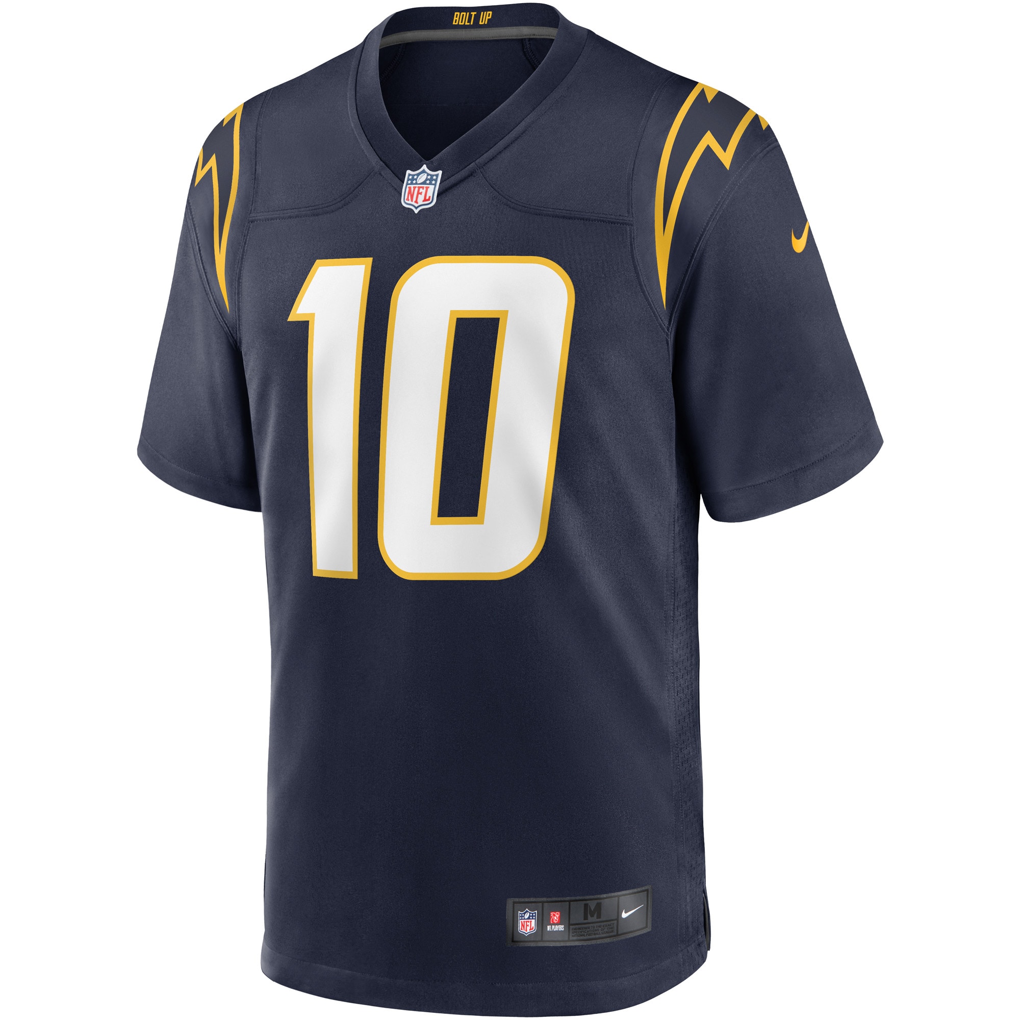 Alternative view of Justin Herbert Los Angeles Chargers Game Jersey - Men's