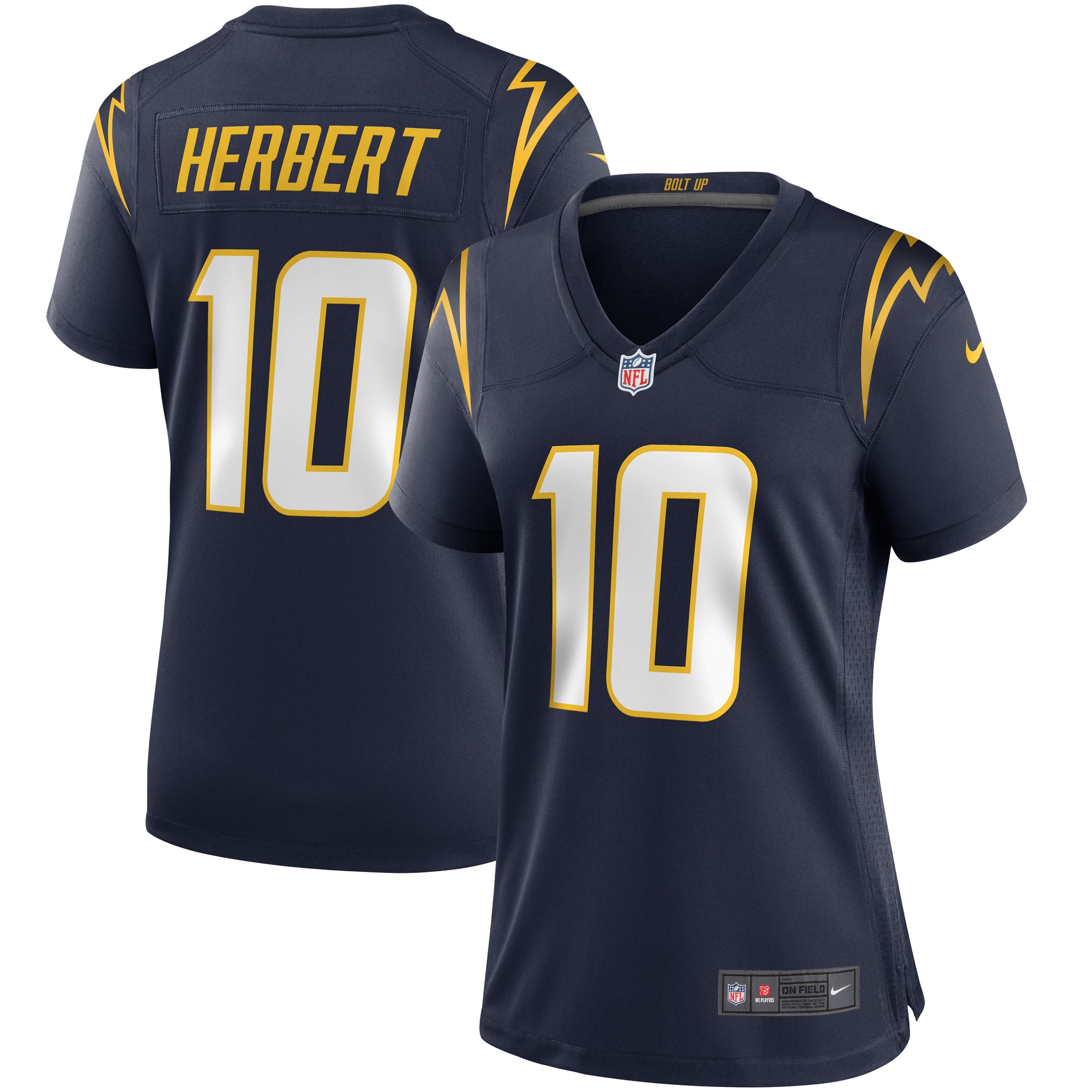 Justin Herbert Los Angeles Chargers Game Jersey - Women's