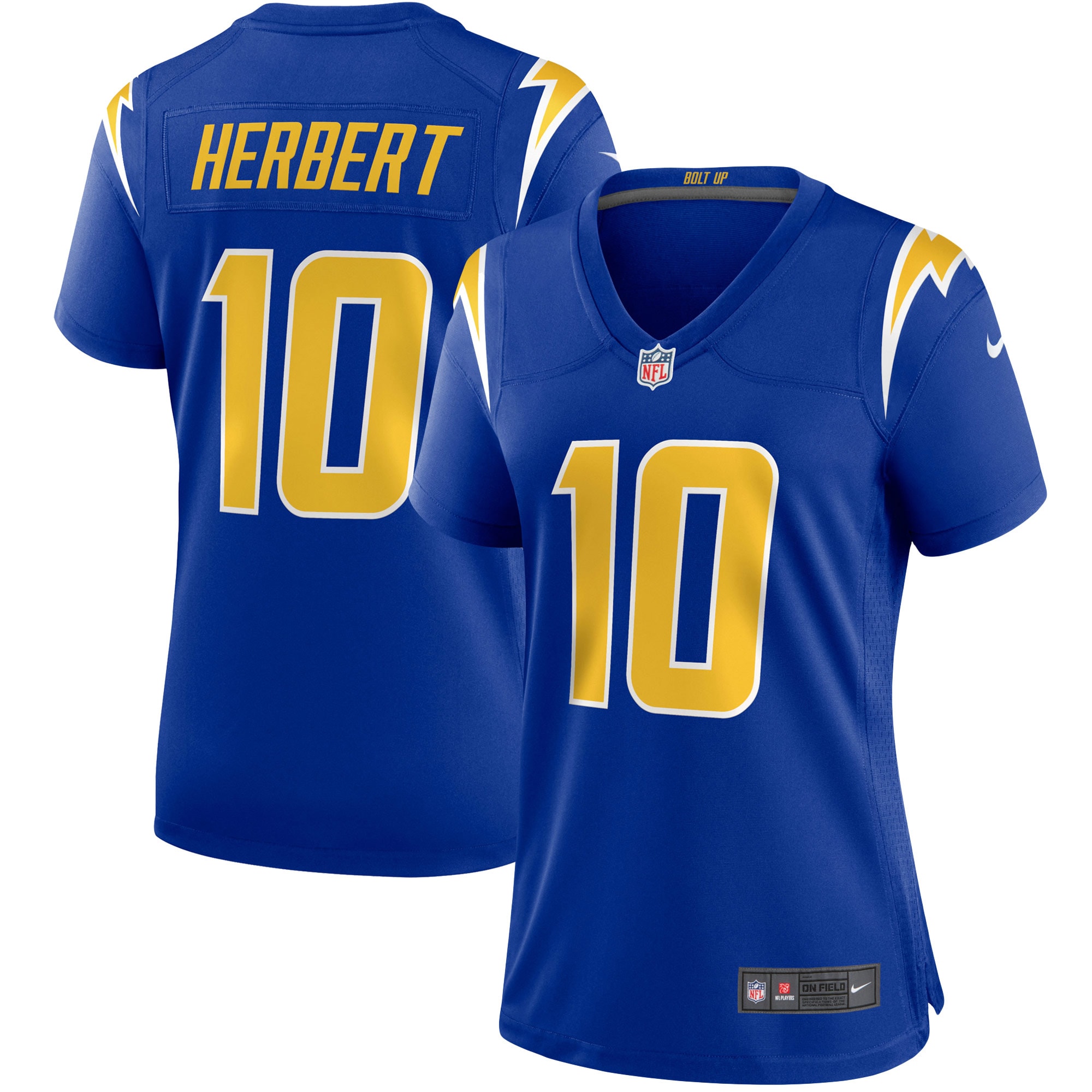 Justin Herbert Los Angeles Chargers Game Jersey - Women's