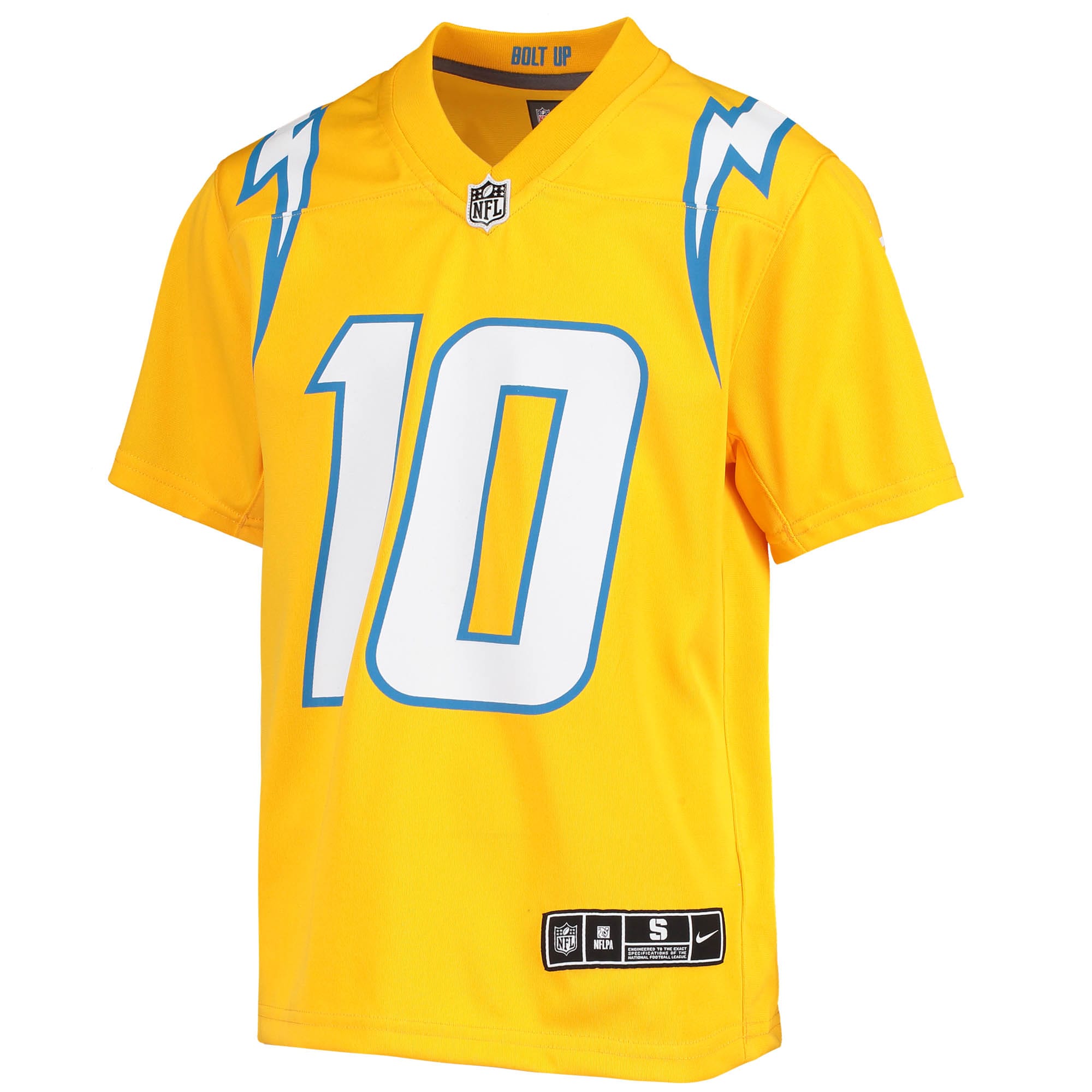 Alternative view of Justin Herbert Los Angeles Chargers Inverted Game Jersey - Youth