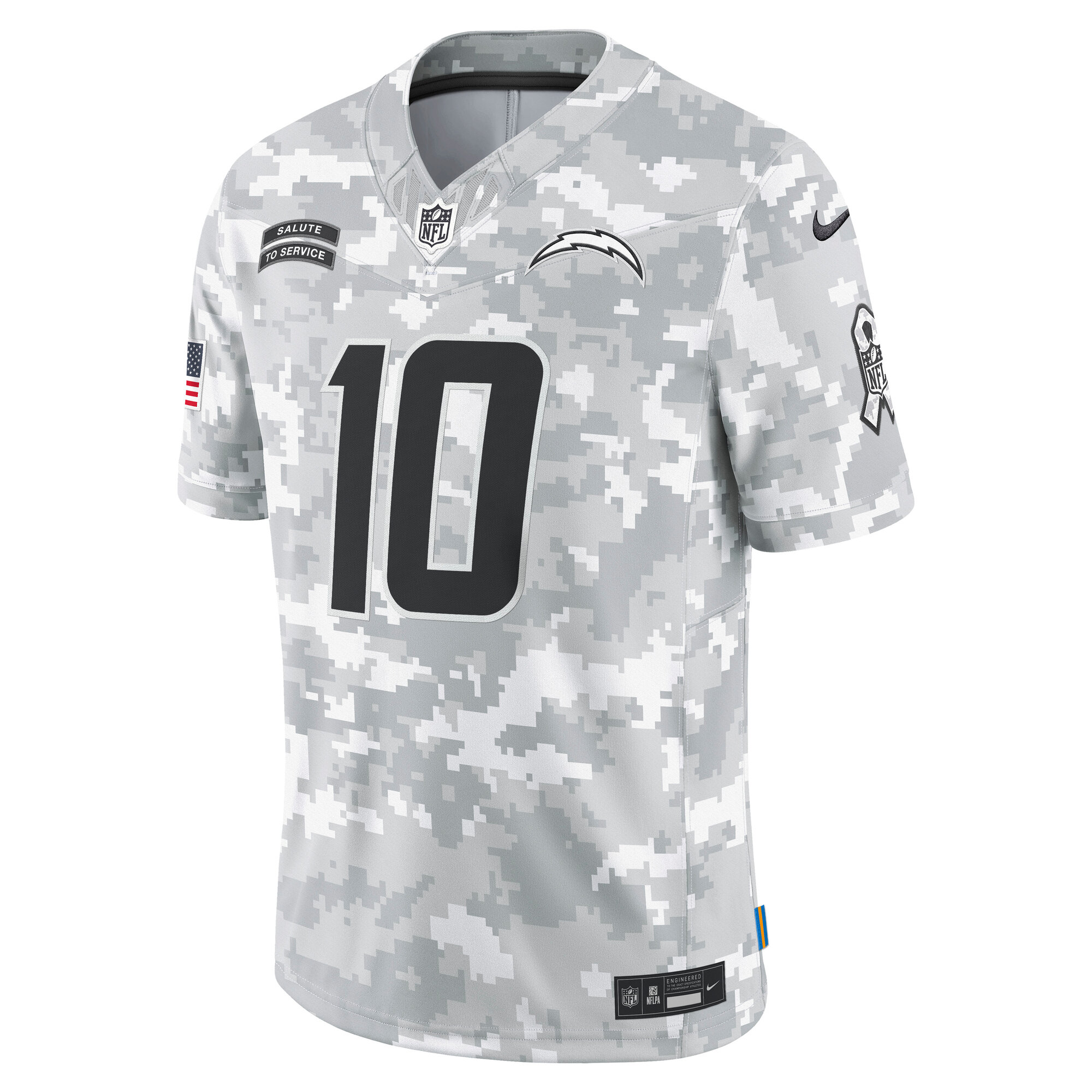Alternative view of Justin Herbert Los Angeles Chargers Salute To Service Limited Jersey - Men's