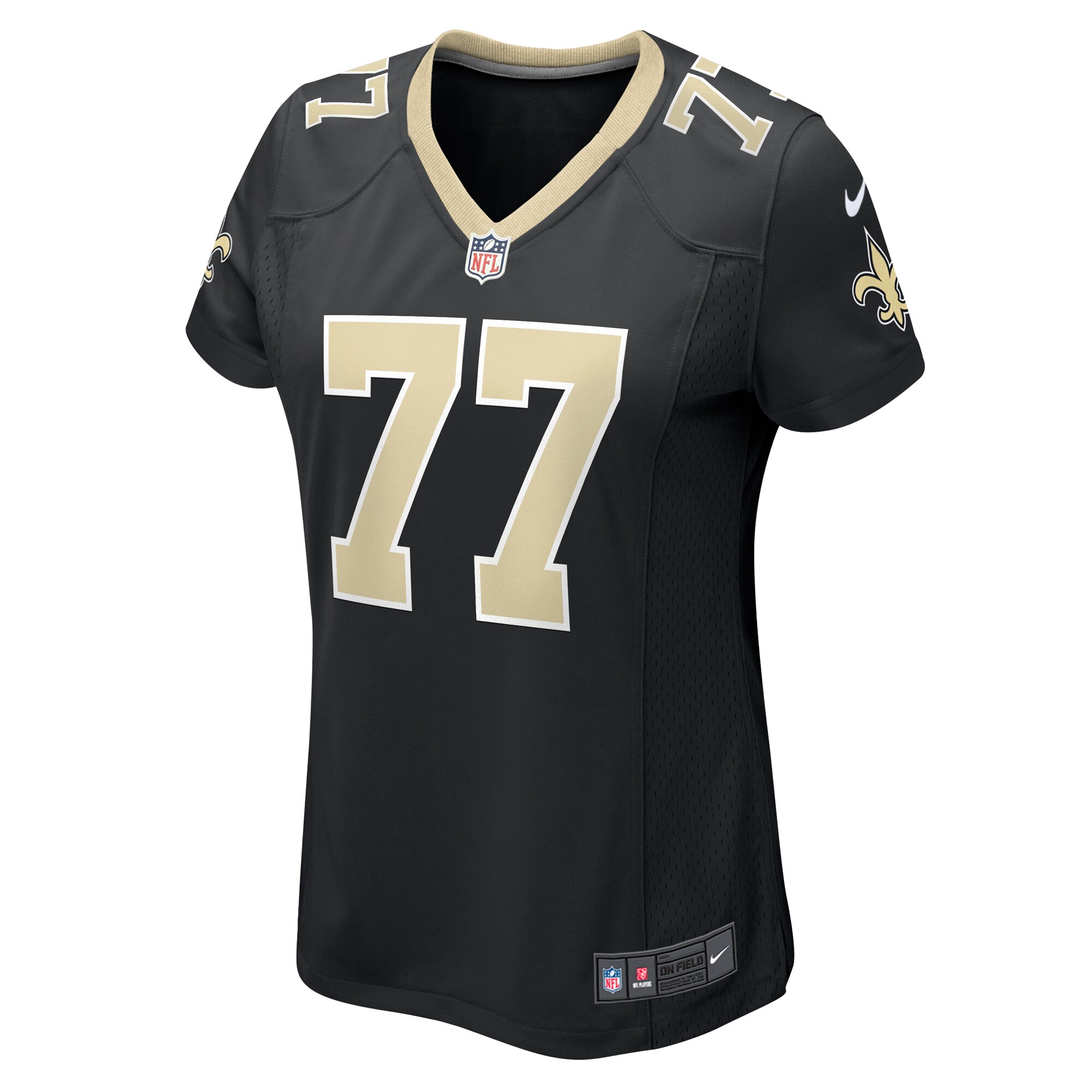 Alternative view of Justin Herron New Orleans Saints Game Jersey - Women's