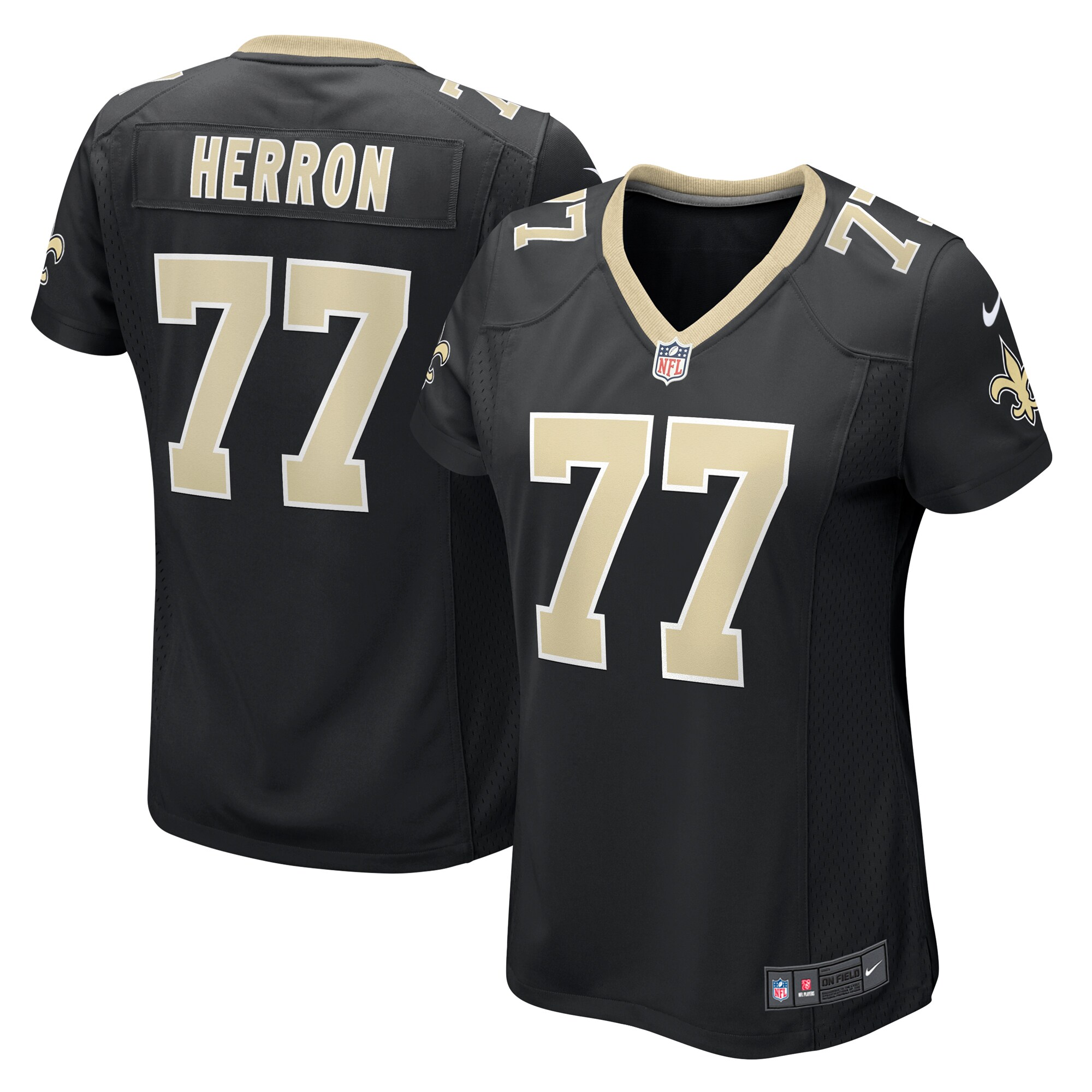 Justin Herron New Orleans Saints Game Jersey - Women's