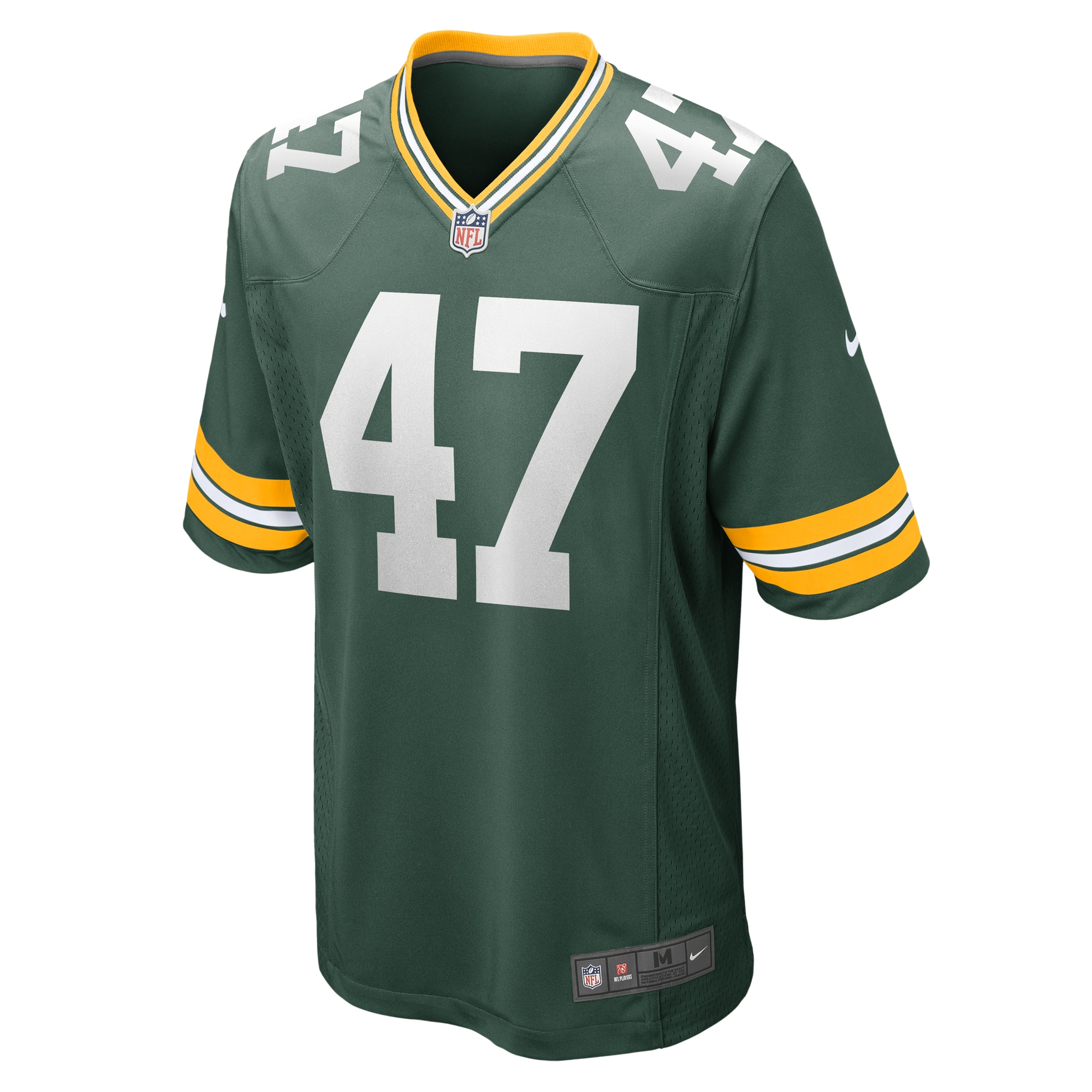 Alternative view of Justin Hollins Green Bay Packers Game Jersey - Men's