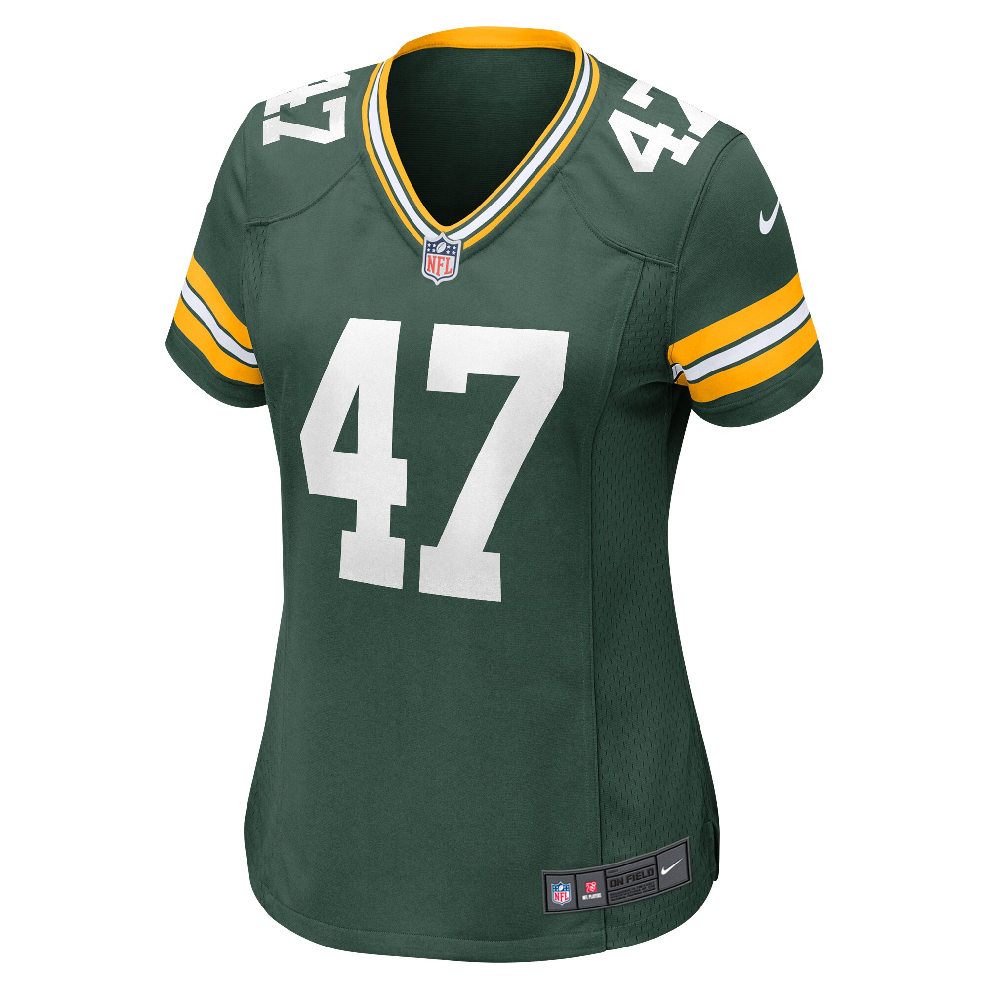Alternative view of Justin Hollins Green Bay Packers Game Jersey - Women's