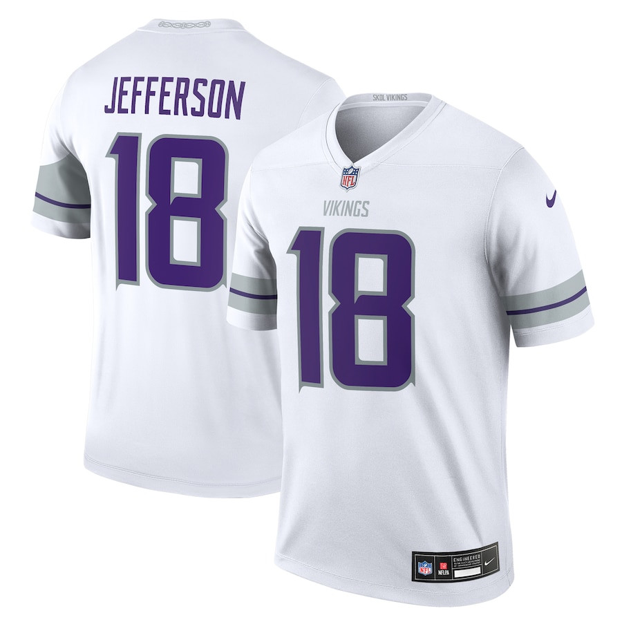 Justin Jefferson #18 Minnesota Vikings Alternate Legend Jersey - Men's | White