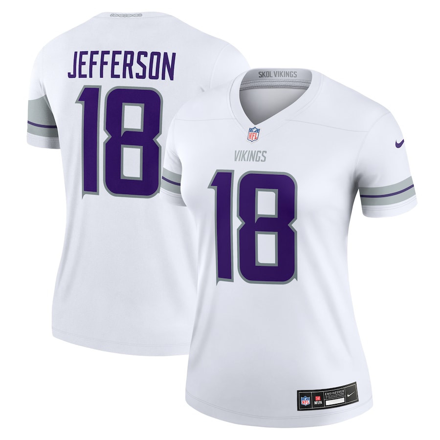Justin Jefferson #18 Minnesota Vikings Alternate Legend Jersey - Women's | White
