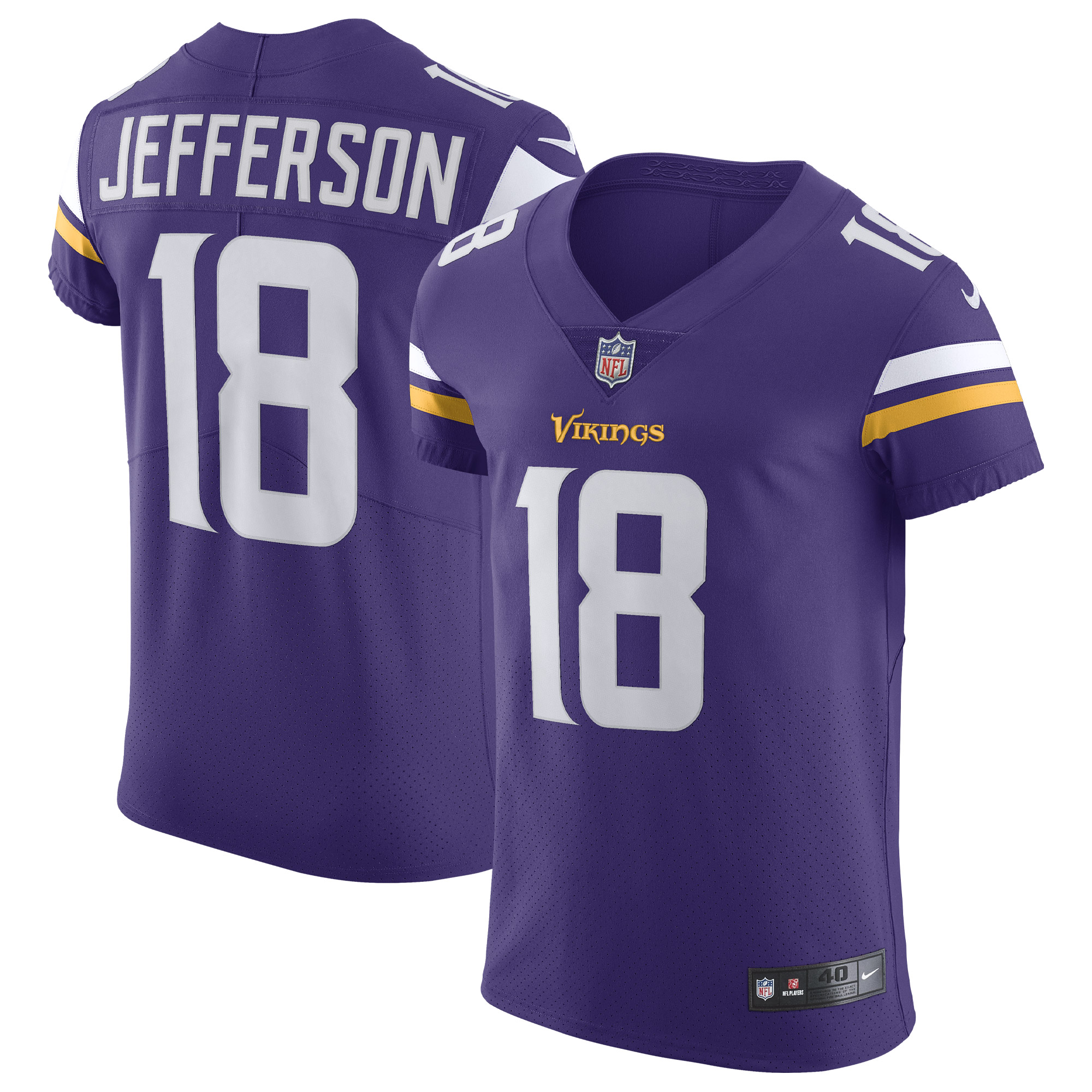 Justin Jefferson Minnesota Vikings Elite Jersey - Men's