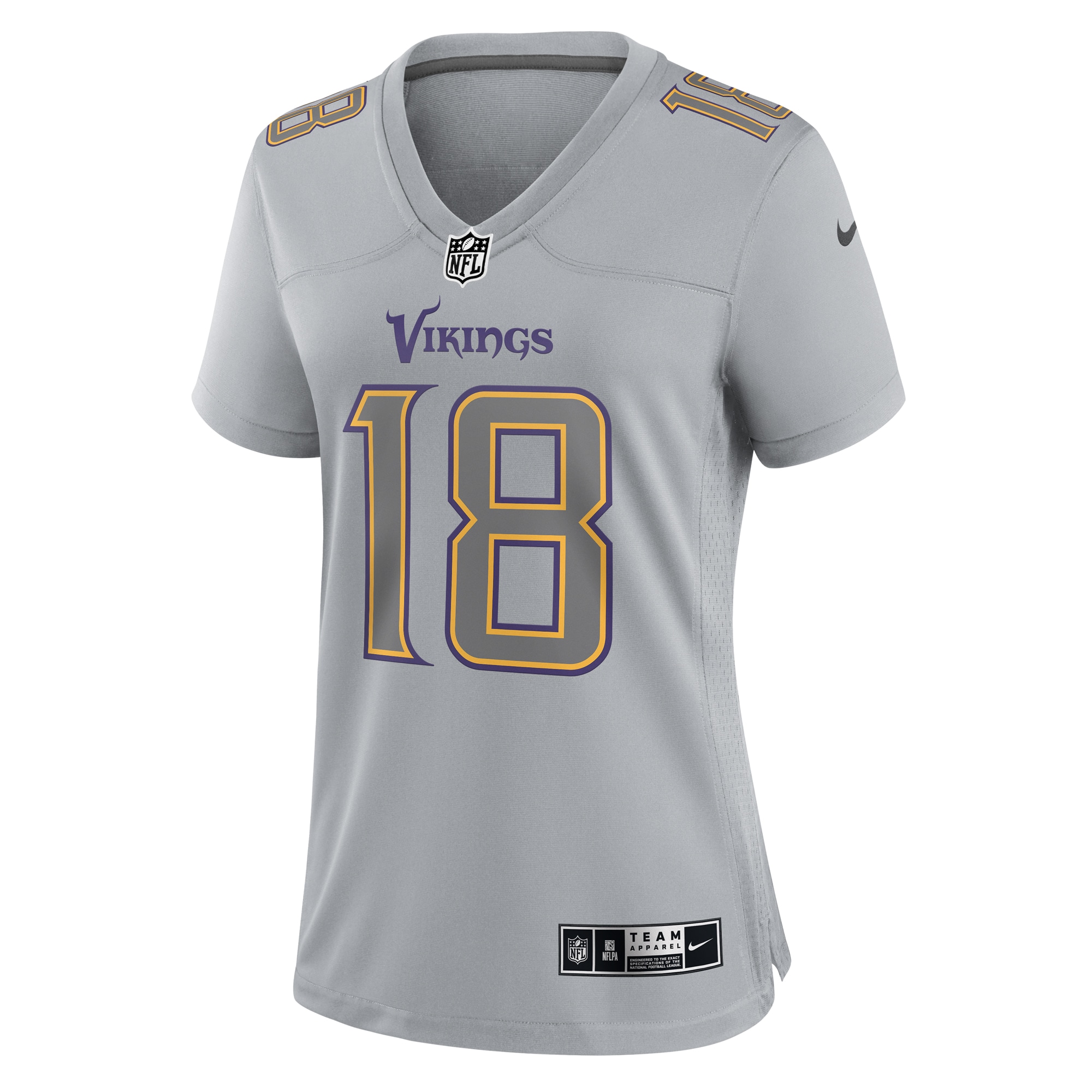 Alternative view of Justin Jefferson Minnesota Vikings Game Jersey - Women's