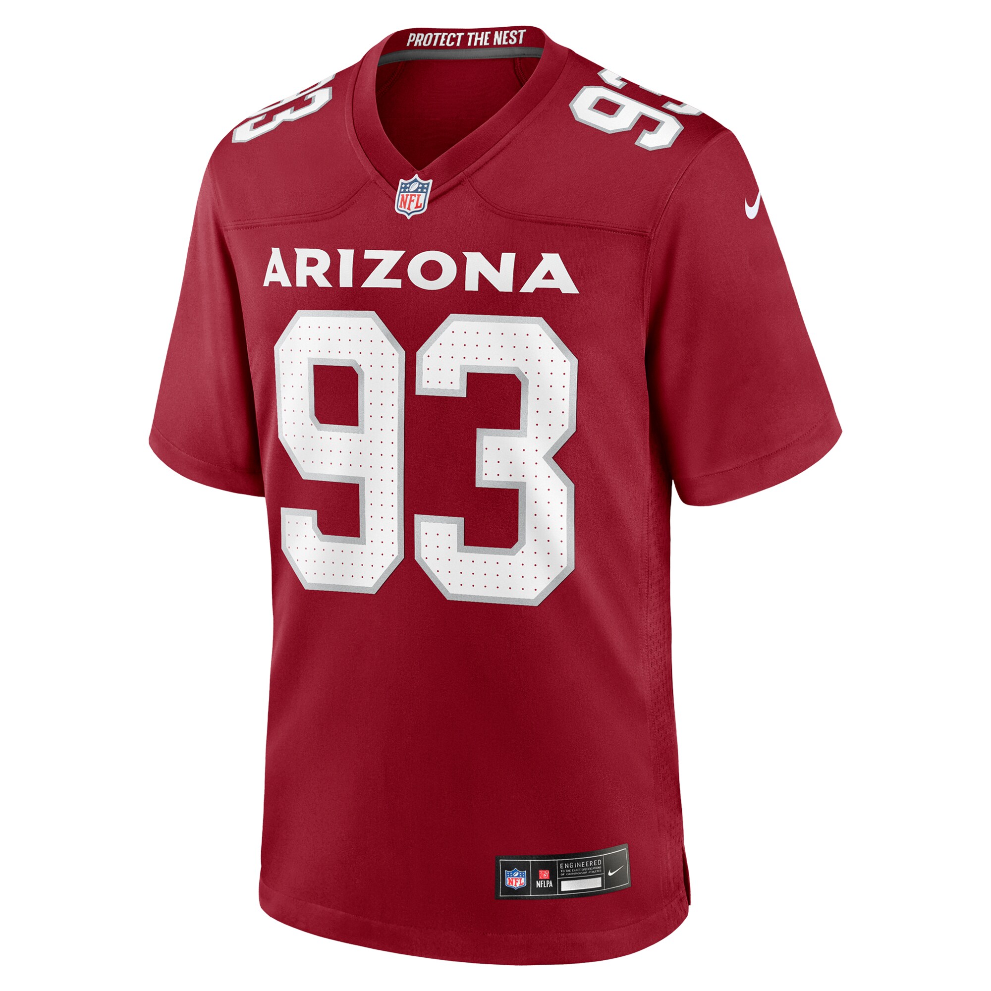Alternative view of Justin Jones Arizona Cardinals Game Jersey - Men's