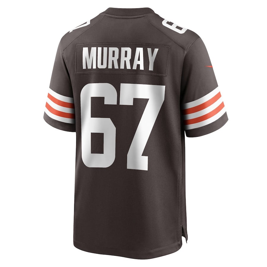 Justin Murray #67 Cleveland Browns Game Jersey - Men's | Brown - Image 3