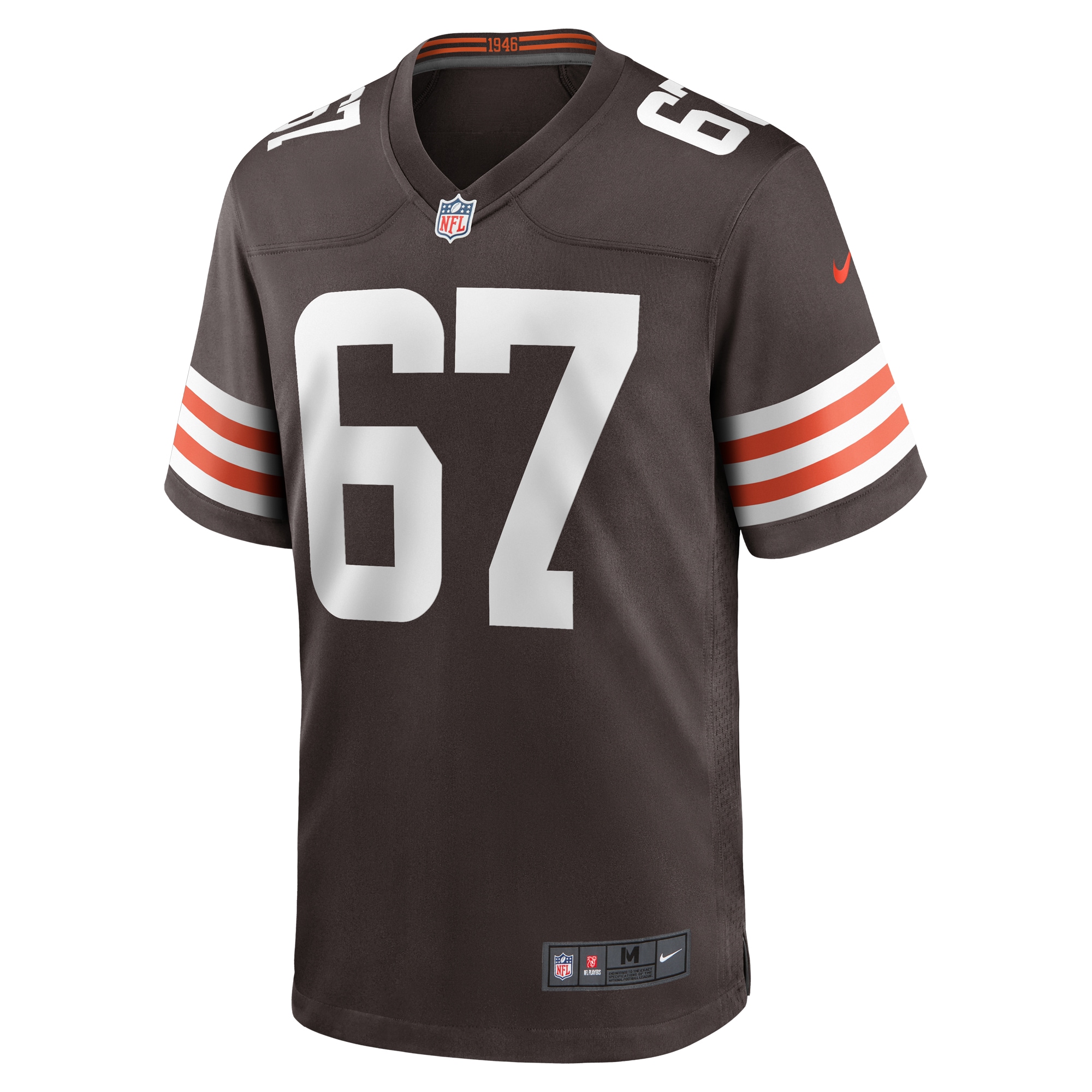 Alternative view of Justin Murray Cleveland Browns Game Jersey - Men's
