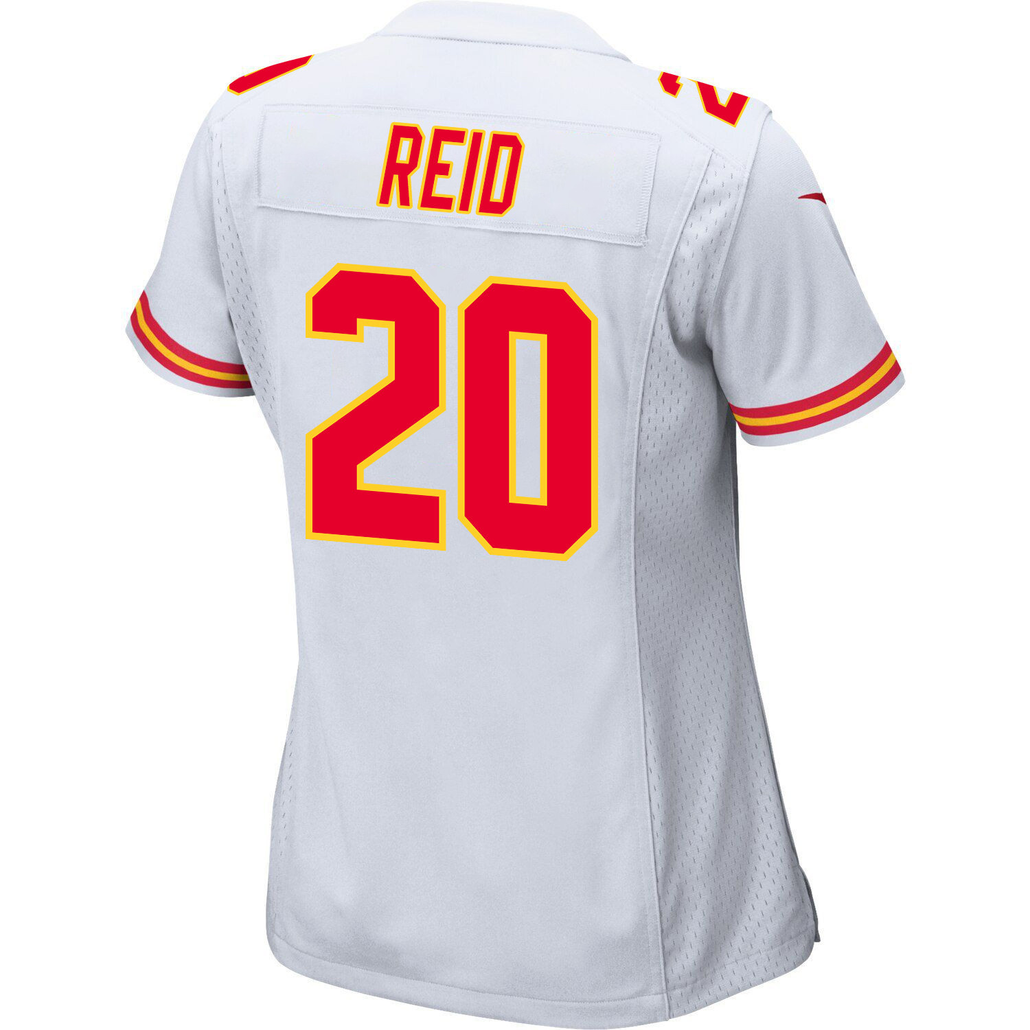 Justin Reid #20 Kansas City Chiefs Super Bowl LVIII Champions 4X Game Jersey - Women's | White - Image 3