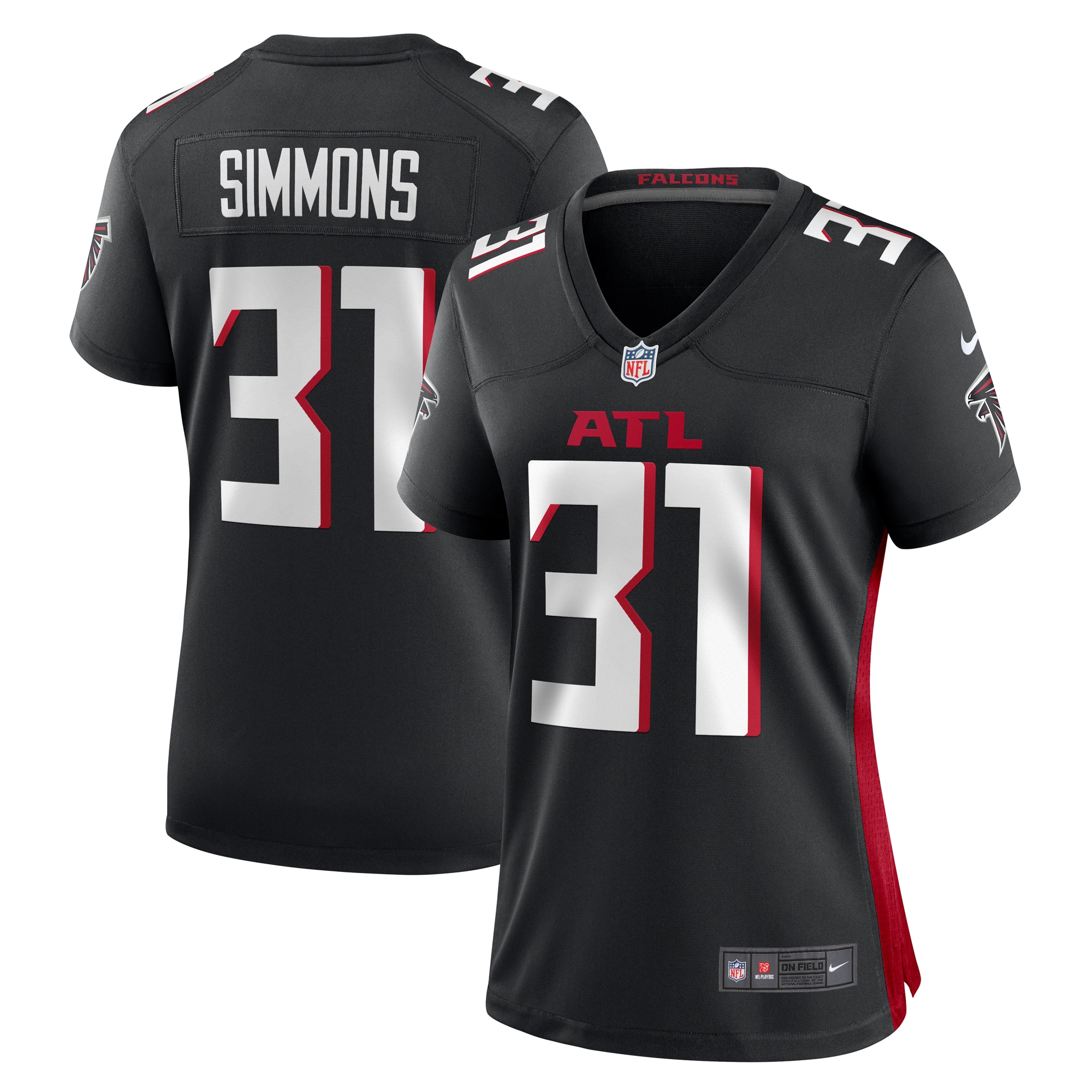 Justin Simmons Atlanta Falcons Game Jersey - Women's
