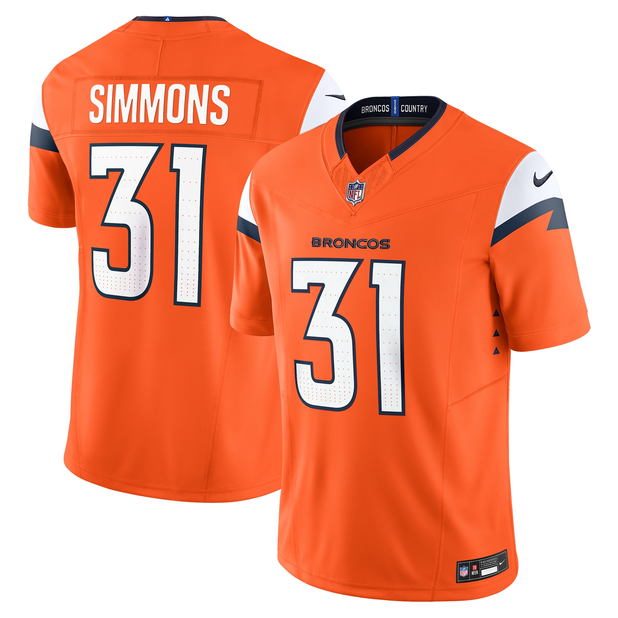 Justin Simmons Denver Broncos Vapor F.U.S.E. Limited Jersey - Men's